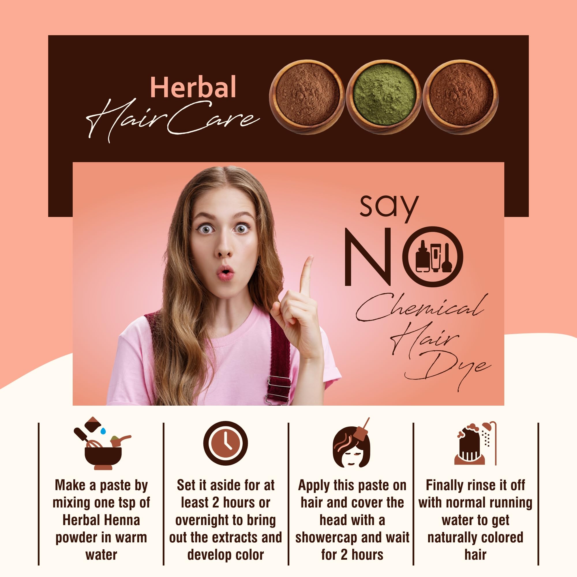 IYUSH Ayurvedic Manjistha Powder with Katha Powder & Herbal Henna Powder for Natural Hair Color & Growth – 300g | Organic Hair Volume Booster | Deep Conditioning Hair Mask | Perfect for DIY Hair Treatments & Ayurvedic Hair Care Routines