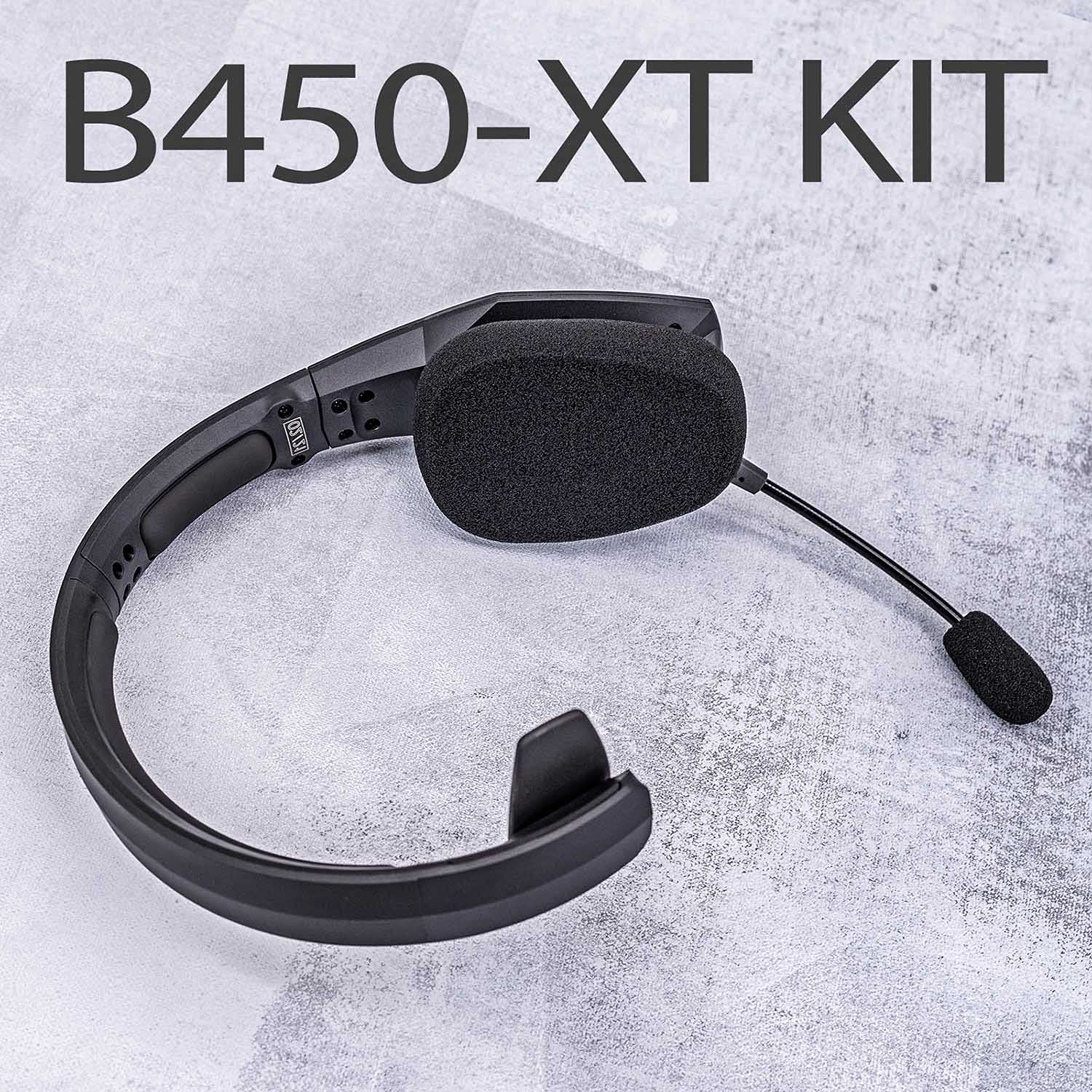 TRANSTEK B450-XT Replacement Ear Pads Cushion & Mic Foam - Compatible with B450-XT/B450XT Headset Accessories | Noise Isolation Comfort for Gaming, Office & Call Center Use