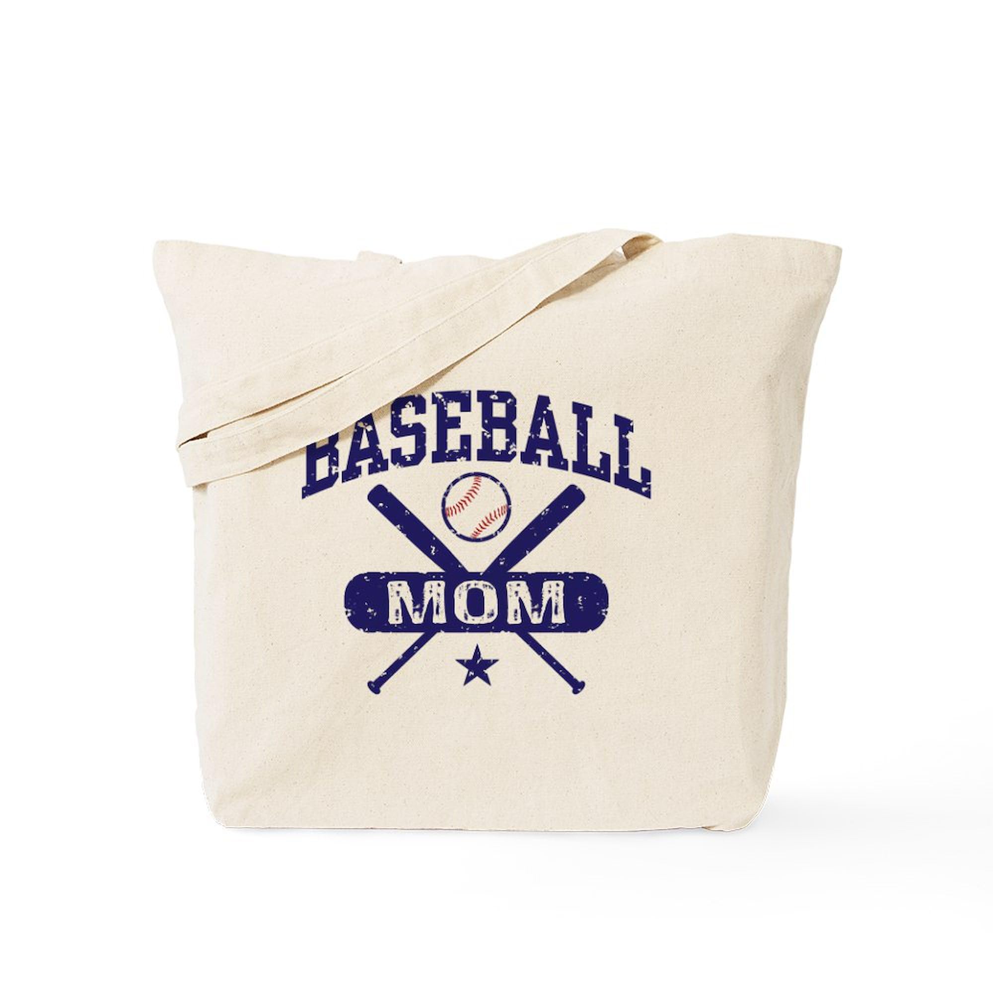 Baseball Mom Tote Bag - Natural Canvas Reusable Shopping Bag for Baseball Games, Groceries & Everyday Use | Durable & Eco-Friendly