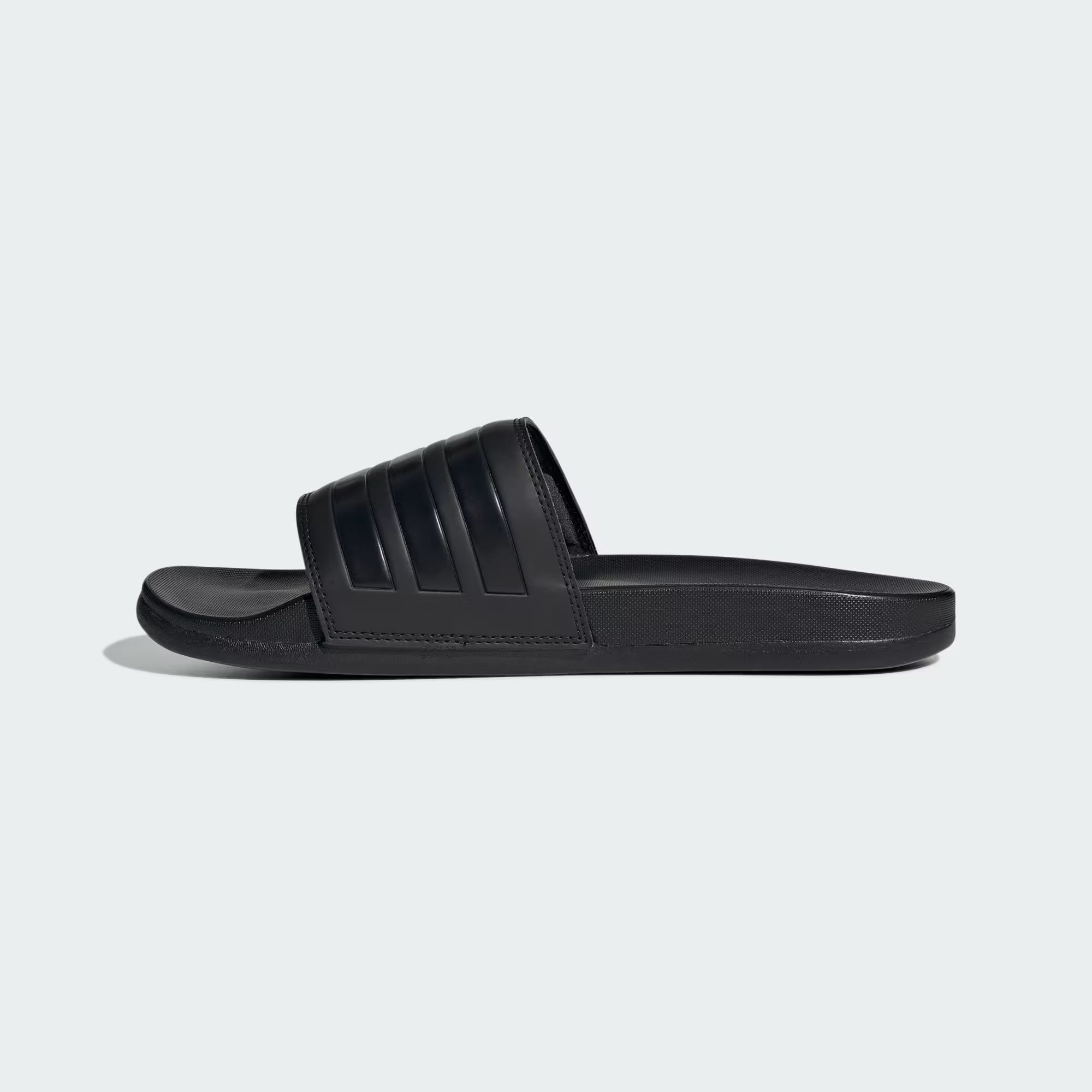 Adilette Comfort Slides for Men & Women - Ultra Soft & Supportive Pool & Beach Sandals (Core Black) - Perfect for Lounging, Travel & Post-Workout Relaxation