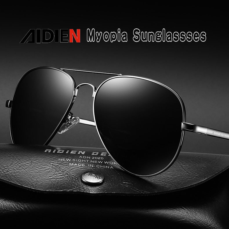 Aidien Unisex Full Rim Alloy Oval Myopic Reading Glasses Sunglasses 6088 - Lightweight Eyewear for Reading & Sun Protection | Perfect for Outdoor Activities, Driving, and Daily Use