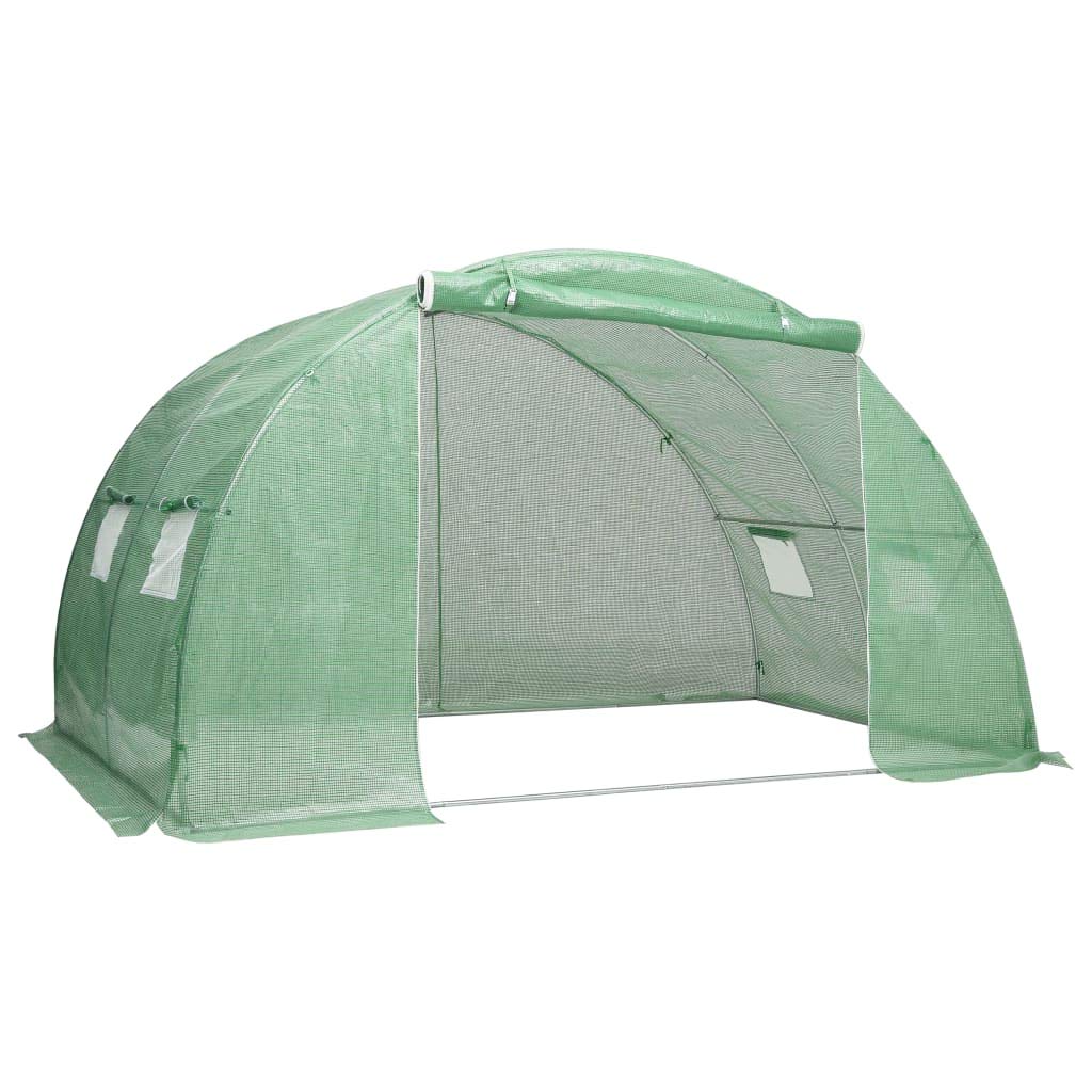 Heavy Duty Walk-in Greenhouse for Outdoor Gardening - 86.1 ft² Large Steel Frame Tunnel Greenhouse (6.6'x13.1'x6.6') - Perfect for Growing Vegetables, Flowers & Plants Year-Round in Backyard or Patio