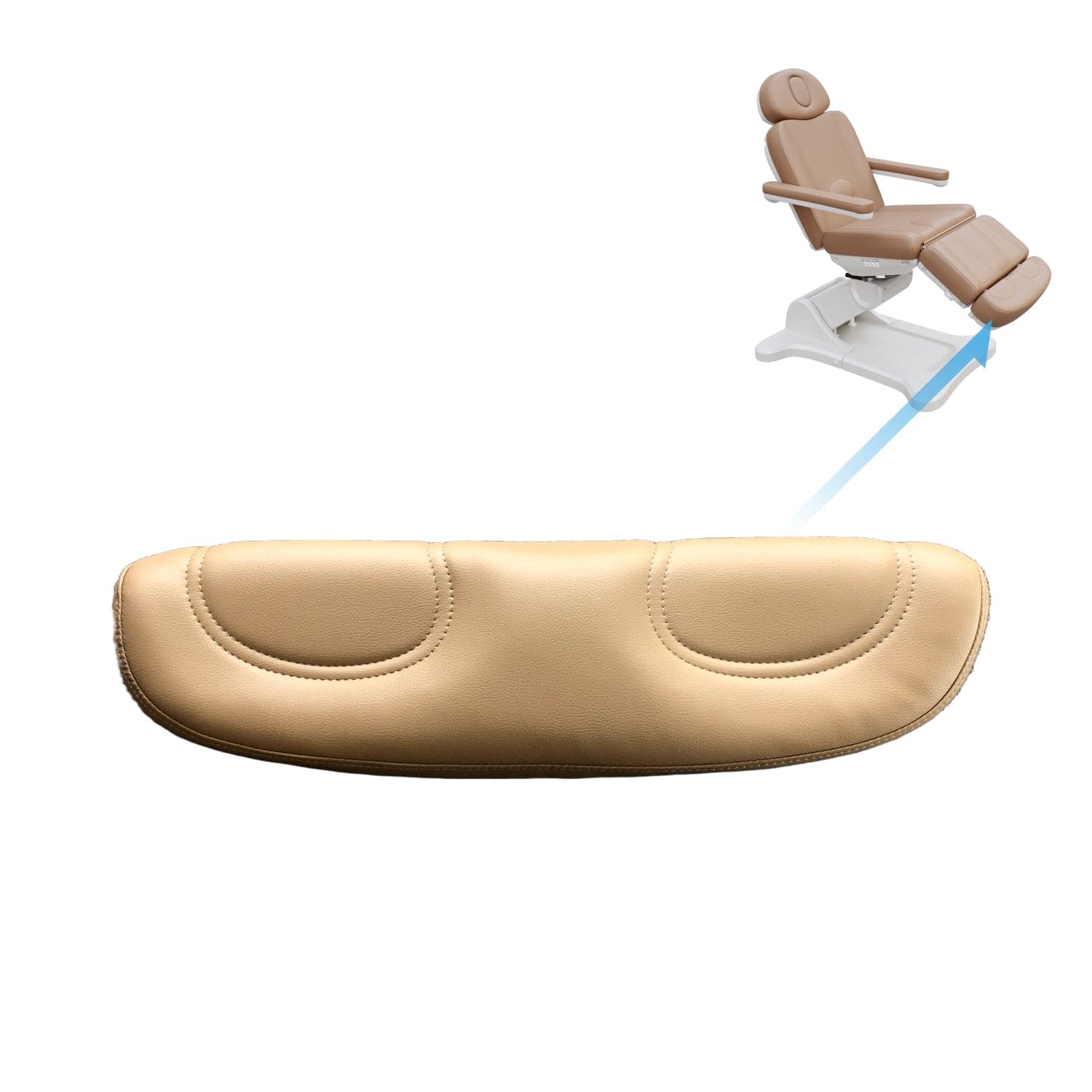 2246B Adjustable Treatment Chair with Leg Rest - Cushioned & Extendable for Comfort - Perfect for Medical Clinics, Spas, and Home Therapy