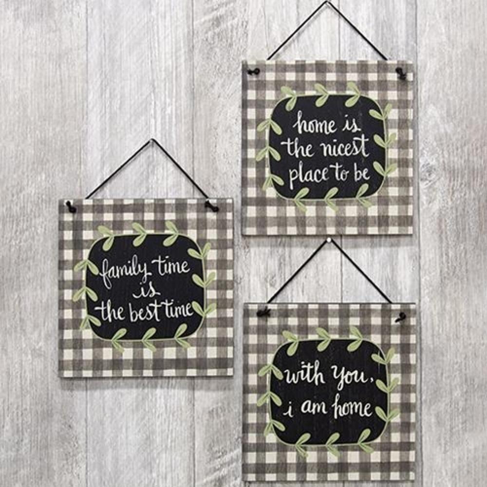 Family Time Is The Best Time Wooden Hangers - Set of 3 Assorted Colors for Closet Organization & Nursery Decor - Perfect for Baby Clothes, Kids Room & Family Photo Displays