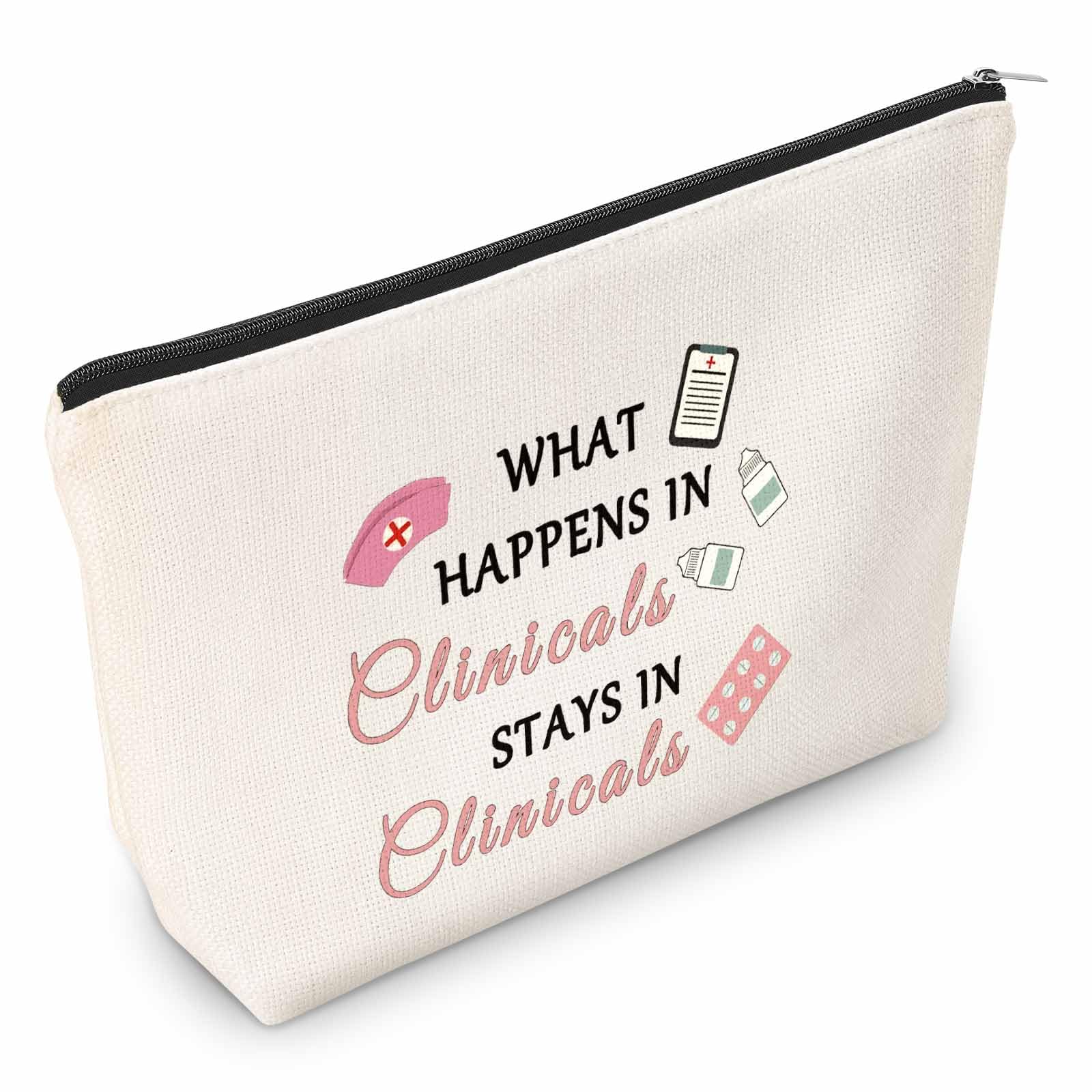 Trendy Christmas & Thanksgiving Gifts for Women - Cute Travel Zipper Pouch Cosmetic Bag - Unique Gift Ideas for Her - Perfect for Makeup Storage & Travel Essentials