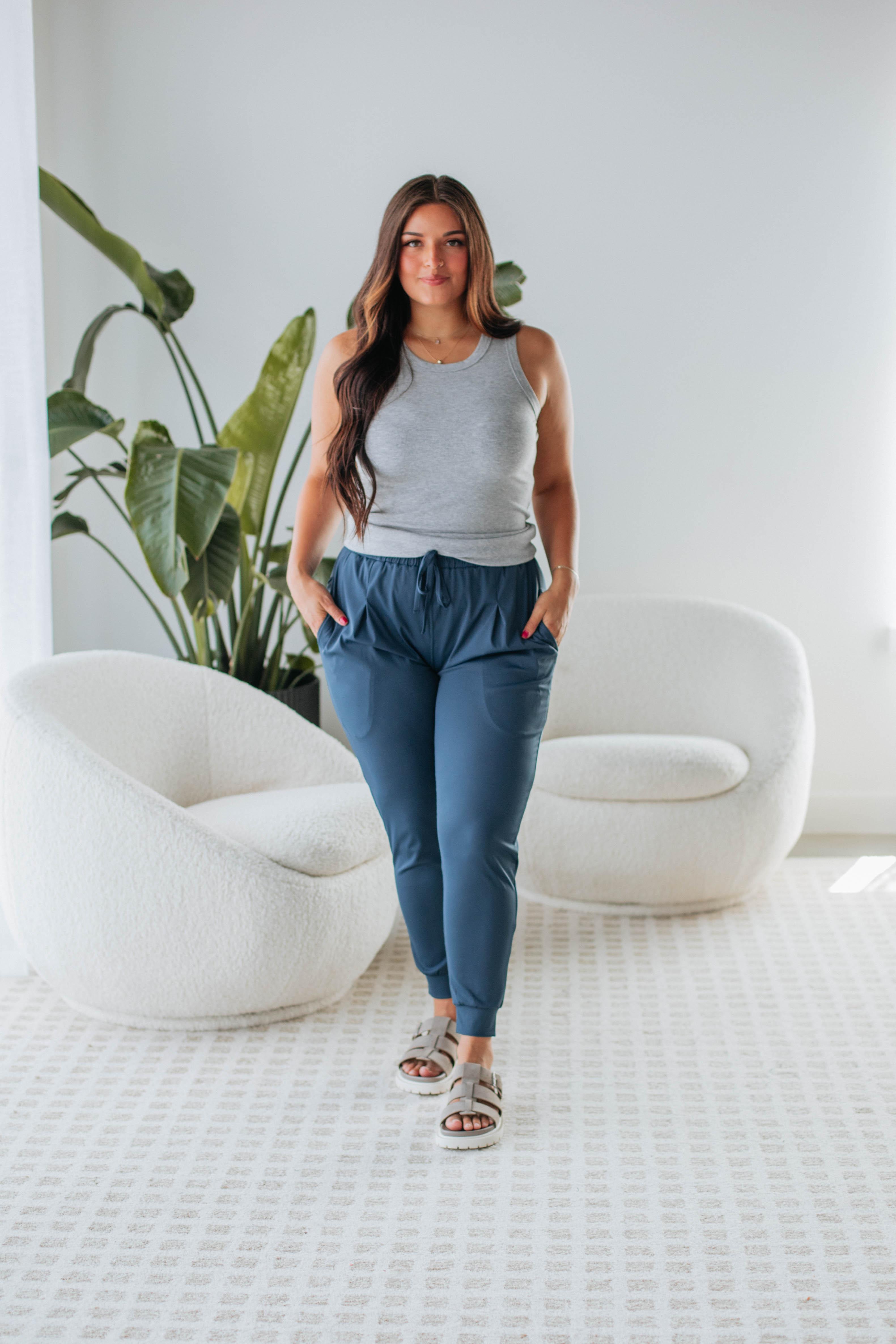 Brent Active Joggers for Men & Women - Comfortable Running Pants with Pockets - Midnight Black - Perfect for Gym, Yoga, Workout & Casual Wear