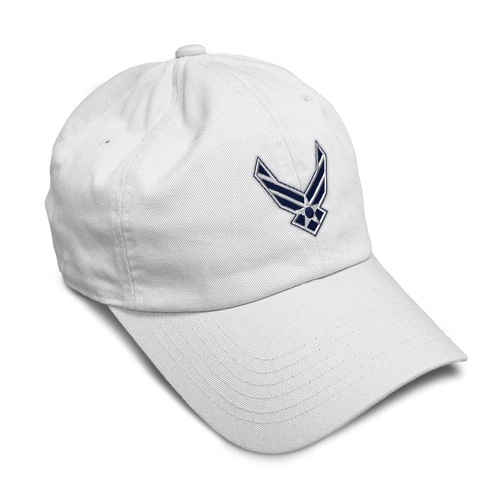 Speedy Pros Soft Cotton Baseball Cap with Air Force Emblem Embroidery - Adjustable Dad Hat for Men & Women - Perfect for Outdoor Sports, Casual Wear & Military Apparel Enthusiasts