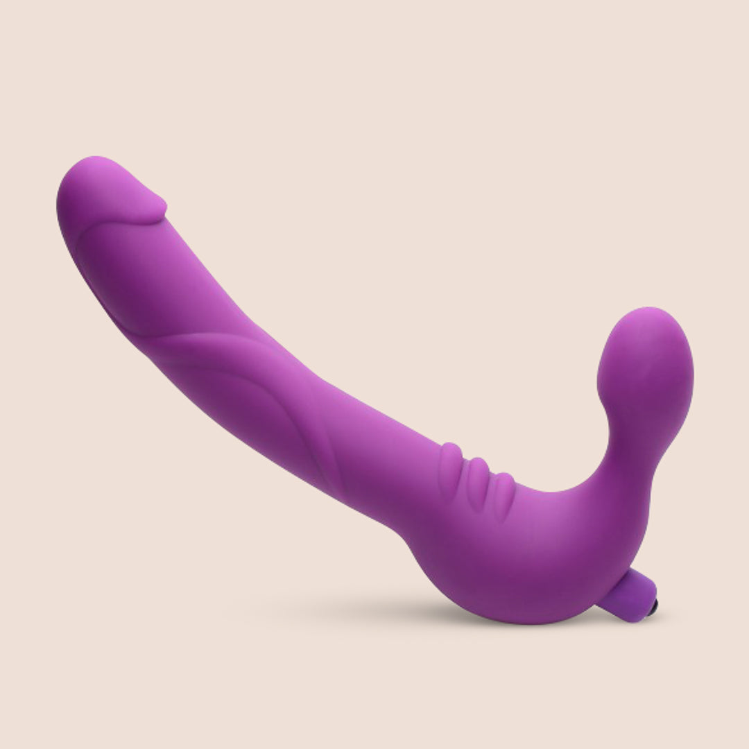 Royal Revolver Vibrating Strapless Strap-On Dildo - Hands-Free Pleasure for Couples & Solo Play - Perfect for BDSM, Roleplay & LGBTQ+ Fun