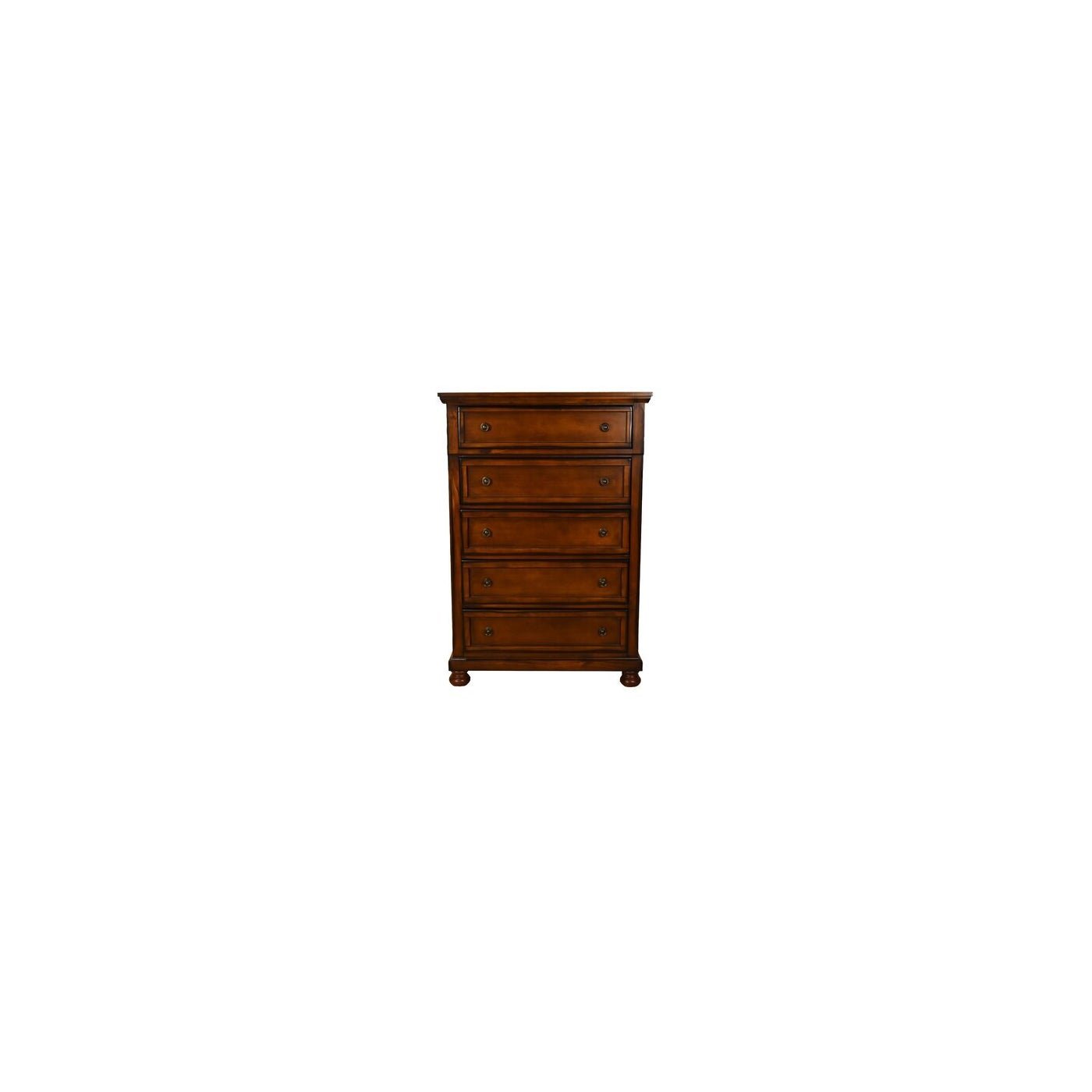 Stylish Austin 5-Drawer Chest for Bedroom Storage | Solid Wood Dresser with Ample Space | Perfect for Organizing Clothes, Linens & Accessories