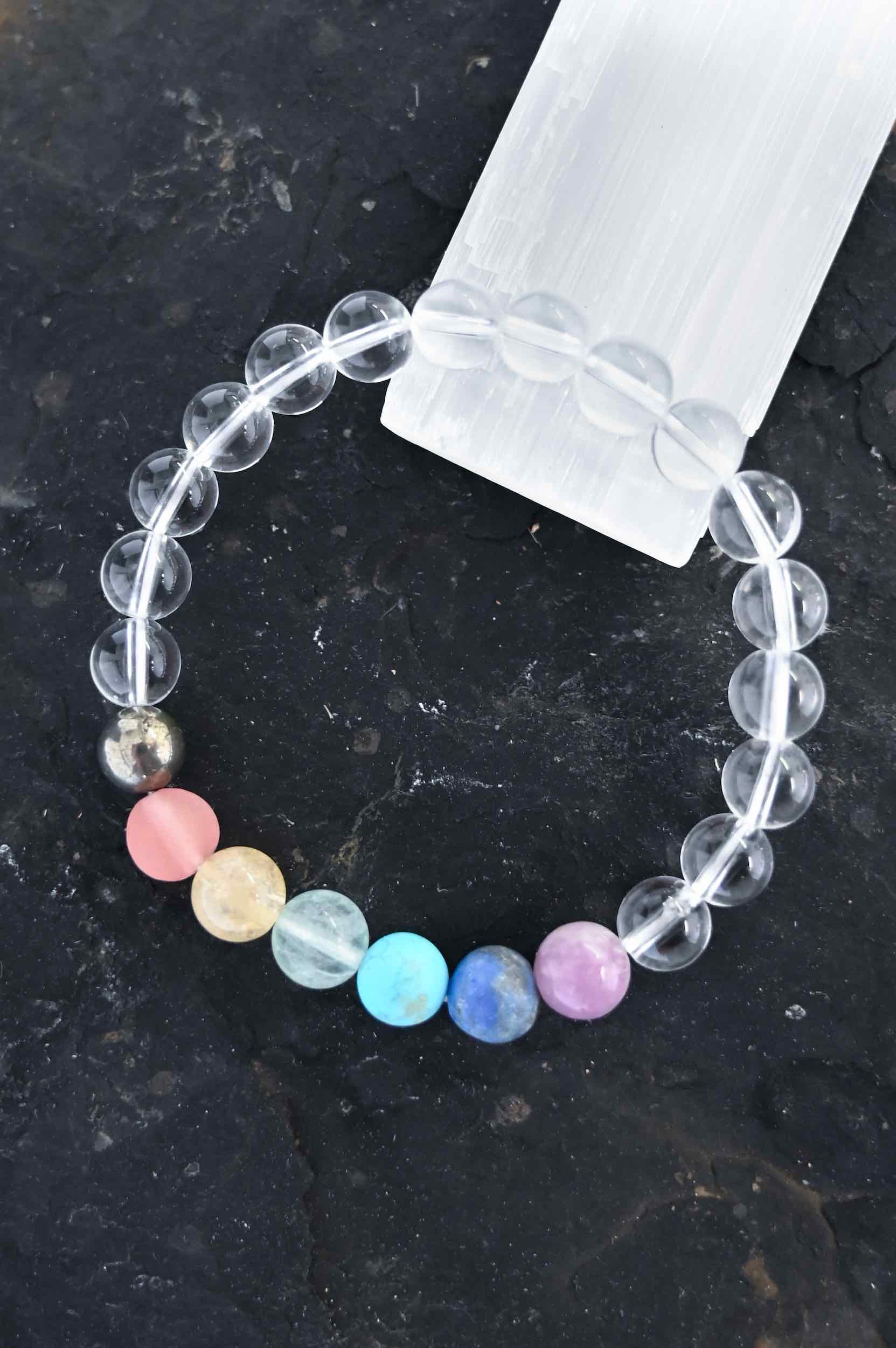 Thriving Quartz Chakra Bracelet for Women - Healing Crystal Energy Stone Jewelry for Meditation, Yoga & Spiritual Balance | Perfect Gift for Holistic Wellness