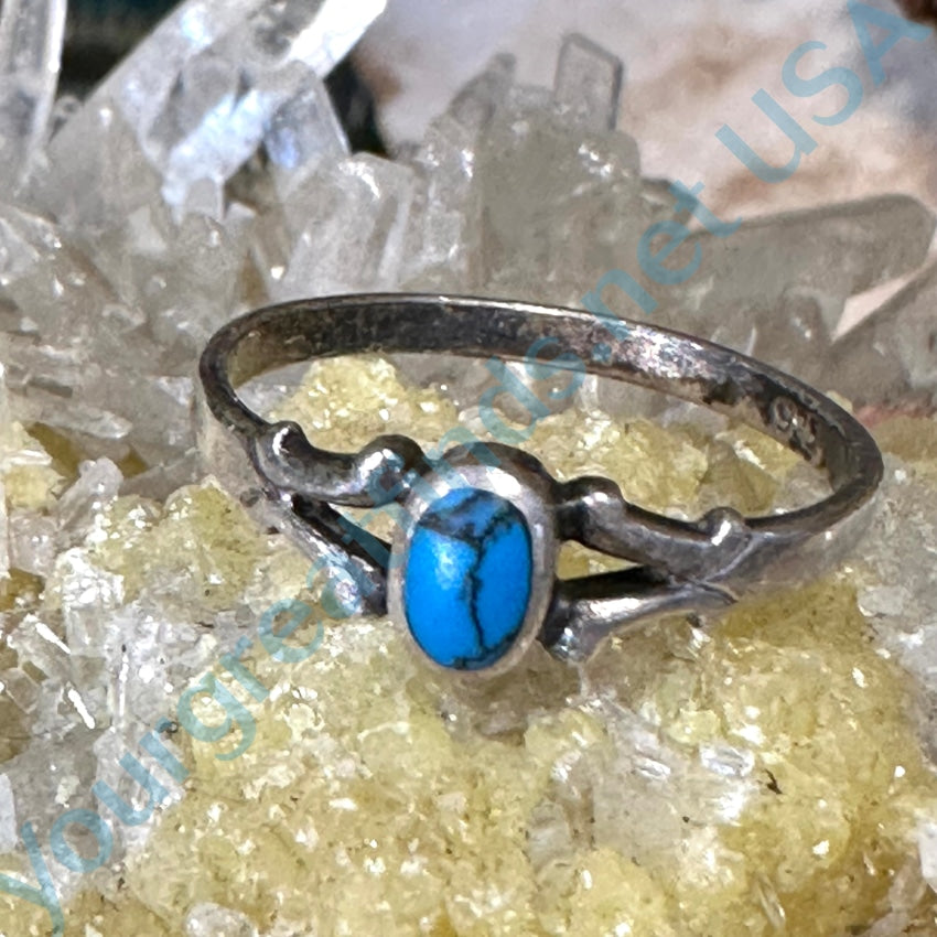 Authentic Sterling Silver Turquoise Ring - Size 7 | Handmade Southwest Jewelry for Women | Perfect for Boho Fashion, Gift Giving & Special Occasions