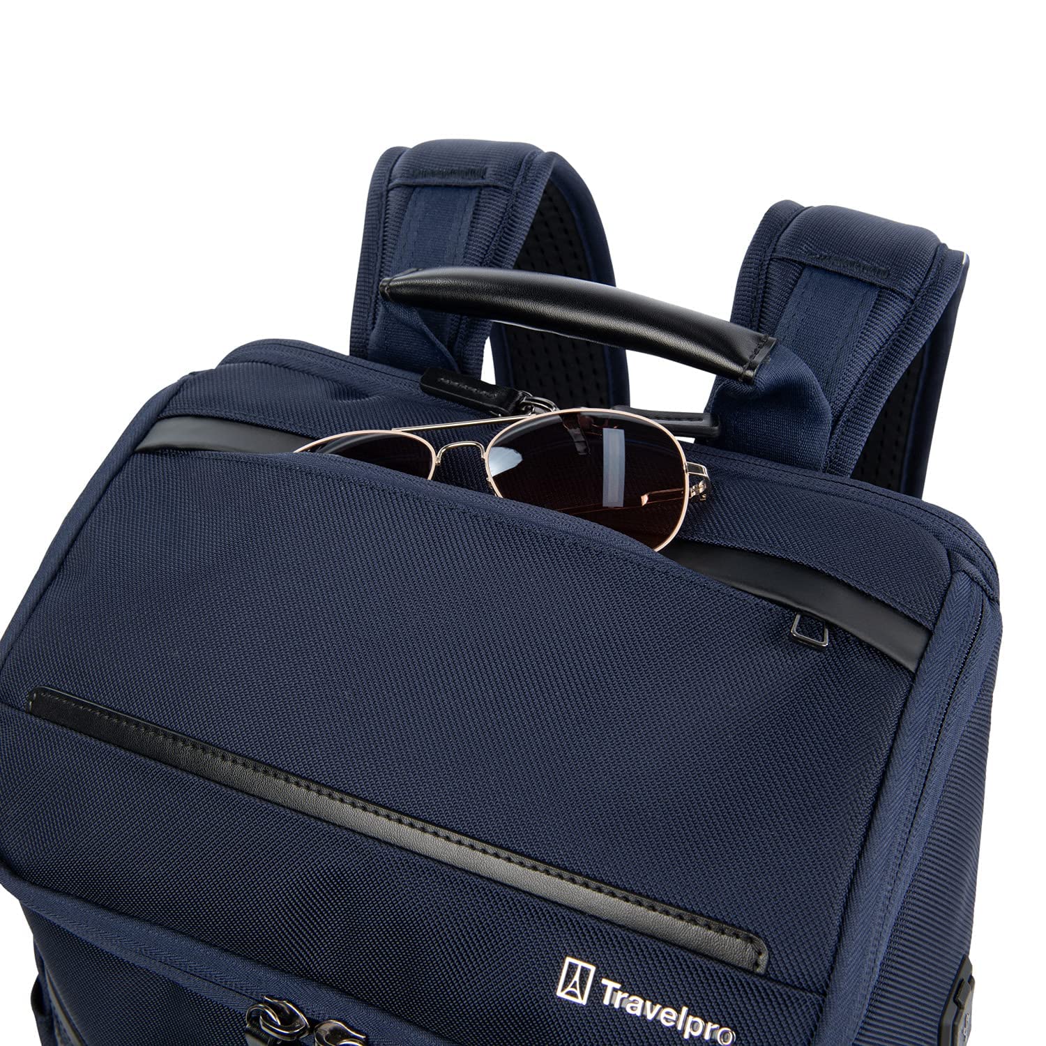 Travelpro Crew Executive Choice 3 Medium Top Load Backpack for 15.6 Inch Laptops & Tablets | USB A & C Charging Ports | Business & Travel Backpack for Men & Women | Patriot Blue | Perfect for Office Commute & Airplane Carry-On