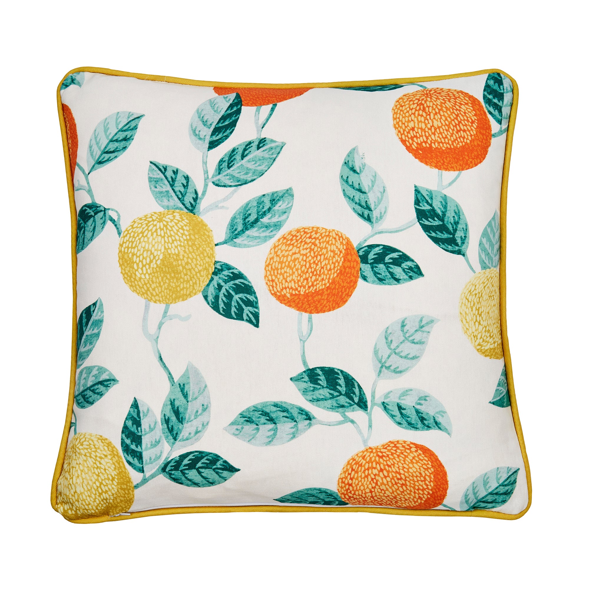 Dreams & Drapes Botanical Fruits Outdoor Cushion - Waterproof Garden Patio Furniture Pillow Cover - Green - Perfect for Backyard, Poolside & Outdoor Decor