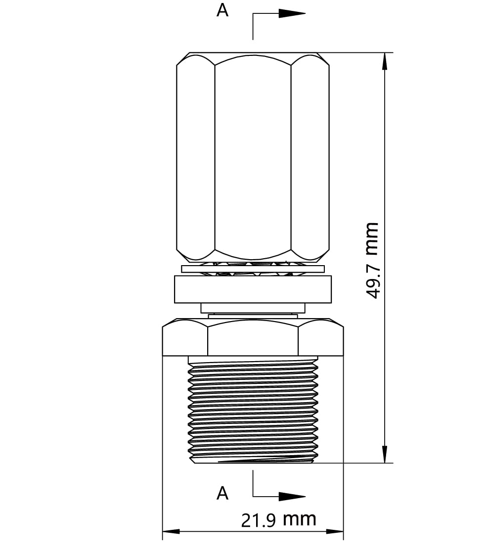 Crotek Double Groove CB Radio Antenna Mount - 3/8