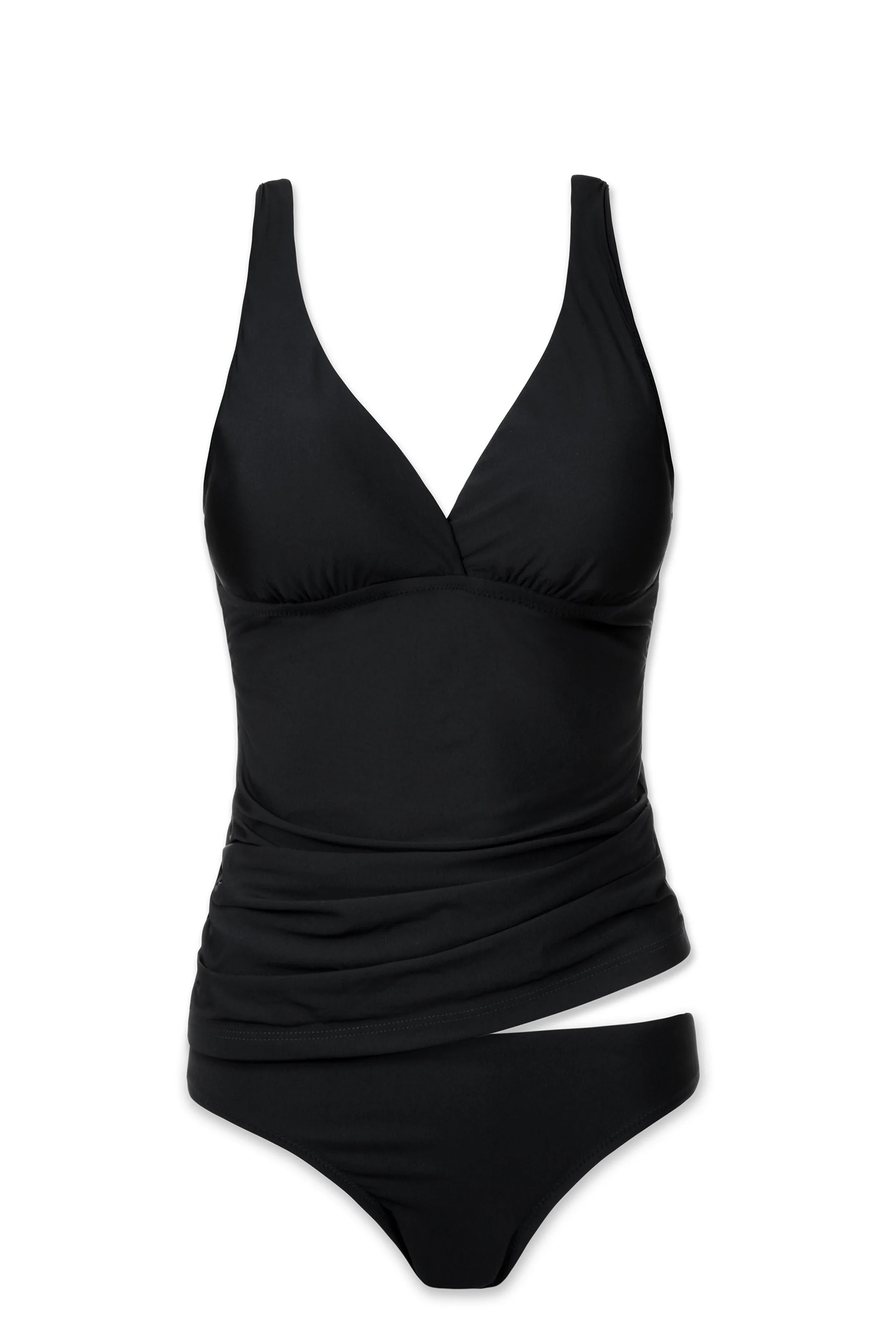 Luna Tankini Swimsuit for Women - Black Two Piece Bikini Set | Perfect for Beach, Pool, and Summer Vacation