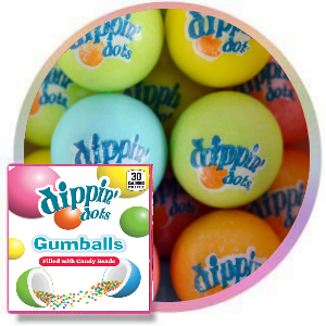 Dippin’ Dots® Filled Gumballs - 900 Count Bulk Pack | Fun & Flavorful Bubble Gum for Parties, Events & Vending Machines