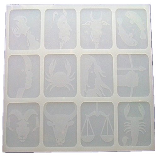 12 Constellation Silicone Chocolate Molds - Handmade Thin Chocolate Chips DIY Molds for Cake Decorating, Candy Making & Baking (Perfect for Birthday Parties, Wedding Favors & Holiday Treats)