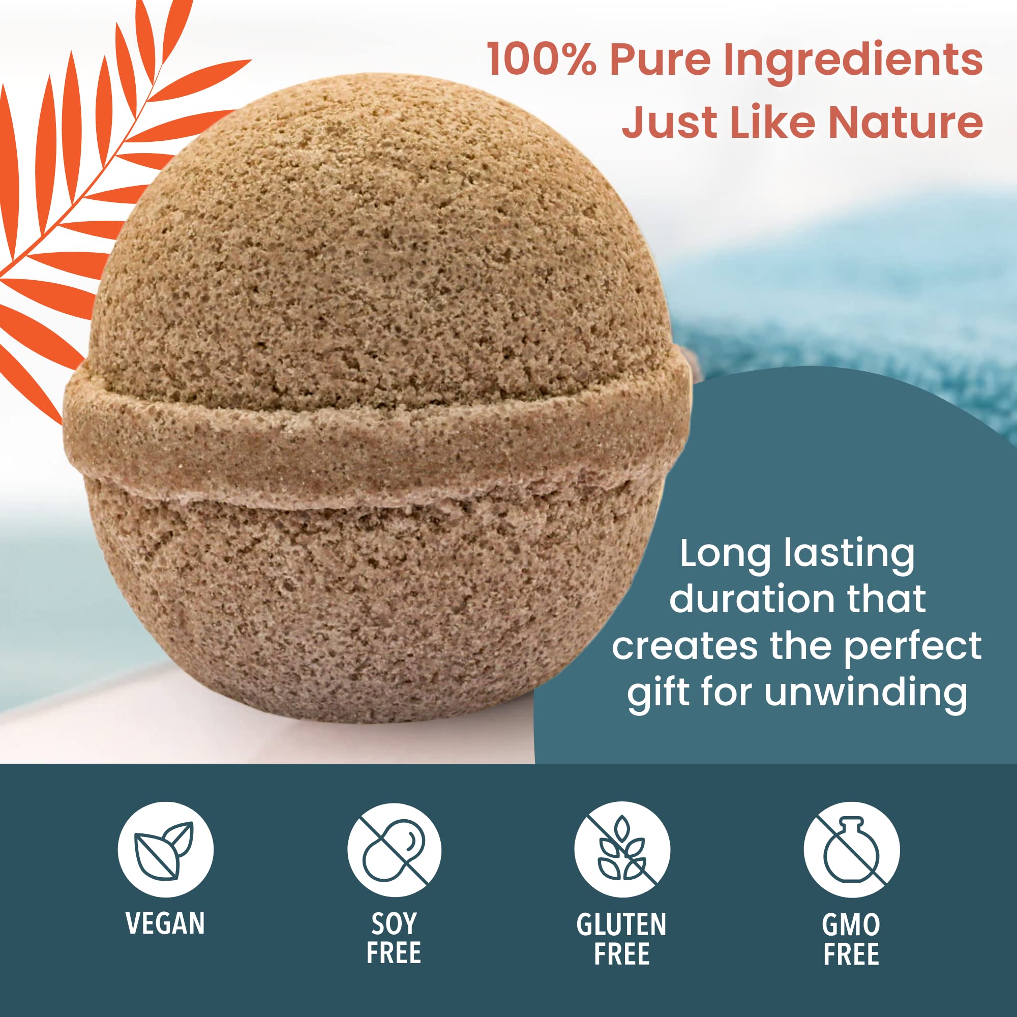 Saavy Naturals Relaxing Tahitian Vanilla Scented Bath Bombs - Moisturizing & Foaming Fizz Bubbles for Women & Kids - 6oz Each (2-Pack) - Perfect for Spa Nights, Self-Care Gifts & Stress Relief