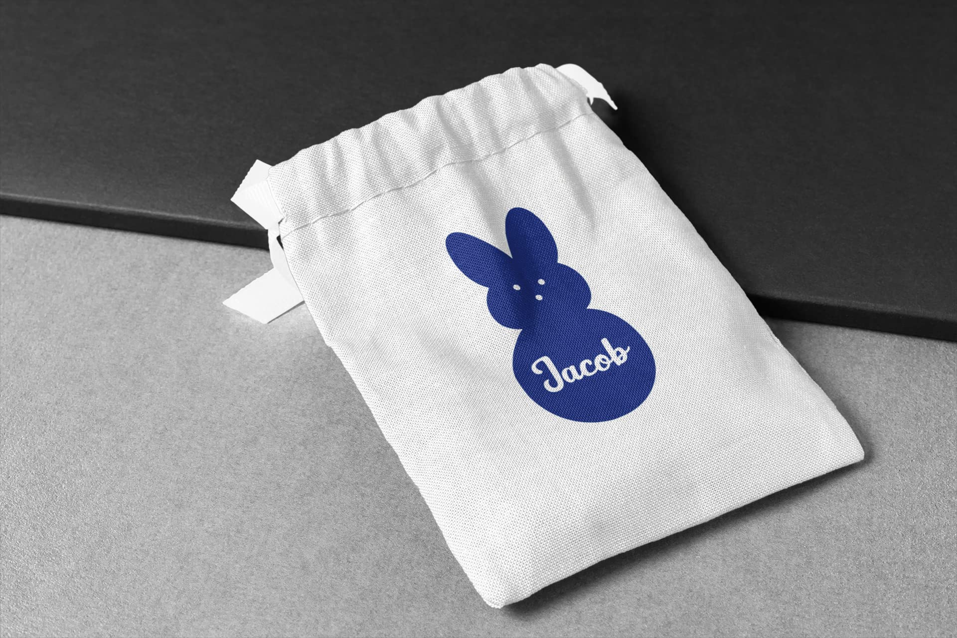 Custom Bunny Name Iron On Decal - Easter Bunny Applique Patch for Kids Clothing | Heat Transfer Vinyl for T-Shirts, Bags & DIY Crafts | Personalized Silhouette Easter Decoration (Flamingo Pink Glitter) - Perfect for Easter Gifts, Party Favors & Spring DIY Projects