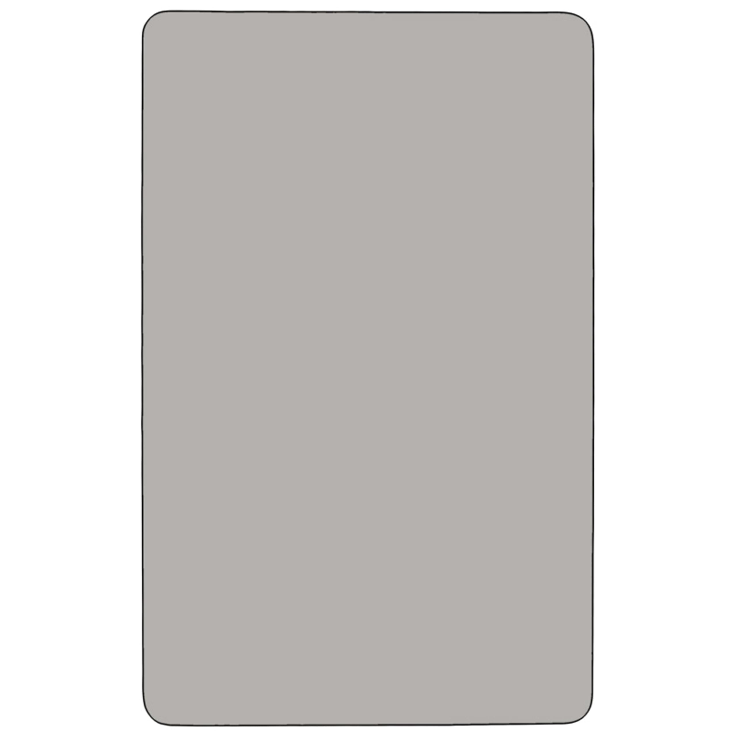 EMMA + OLIVER 24x48 Inch Adjustable Height Activity Table - Grey High Pressure Laminate Top for Kids, Classrooms & Home Learning (Perfect for Arts, Crafts & Study)