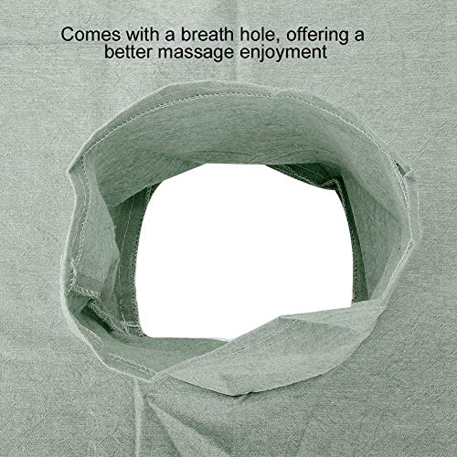 Premium Salon Bed Sheet - 6 Color Soft Cotton Massage & SPA Couch Cover with Face Breath Hole | Green | Ideal for Beauty Salons, Spas & Home Massage Treatments