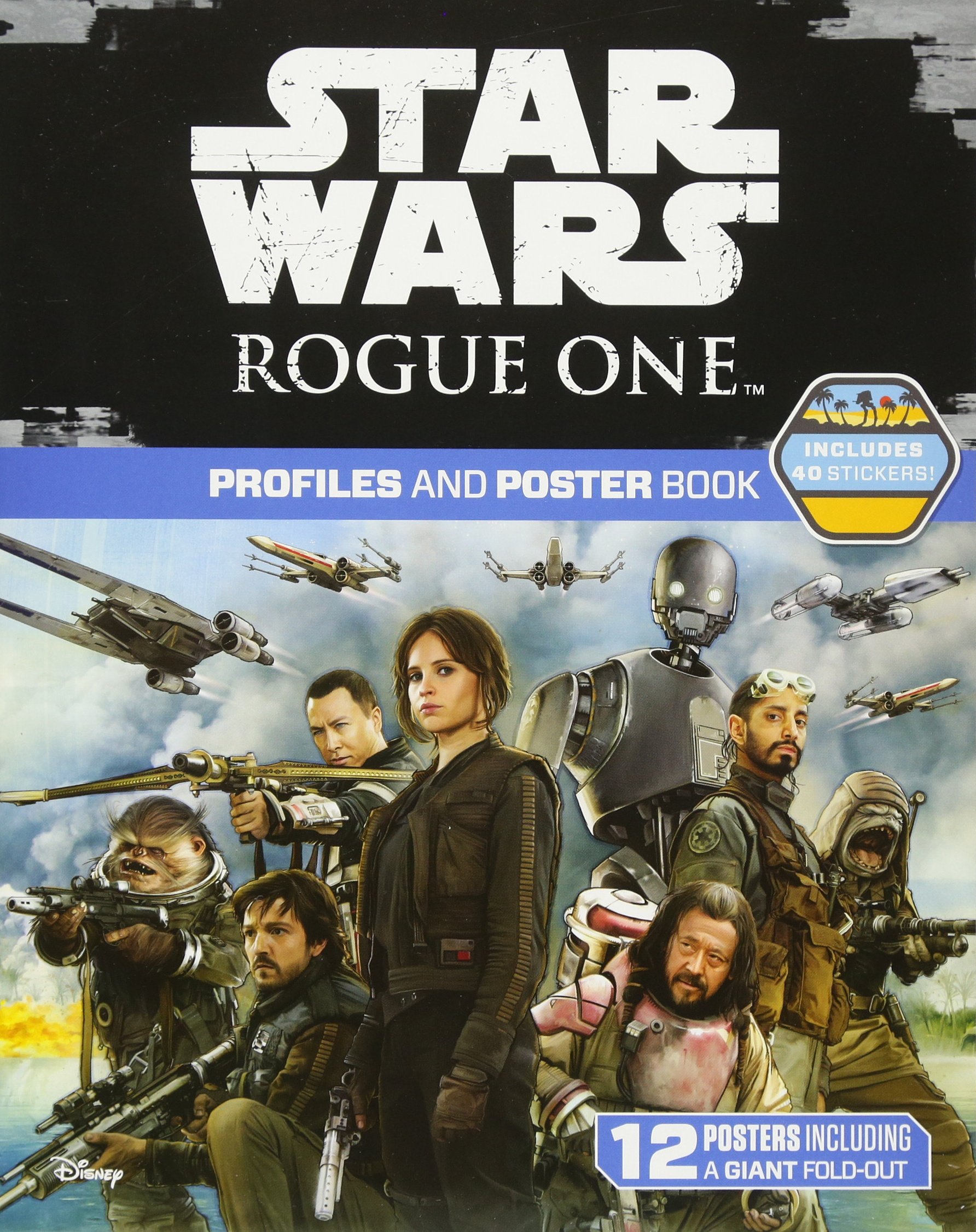 Star Wars Rogue One Character Profiles and Movie Poster Book - Collectible Film Memorabilia for Fans and Home Decor