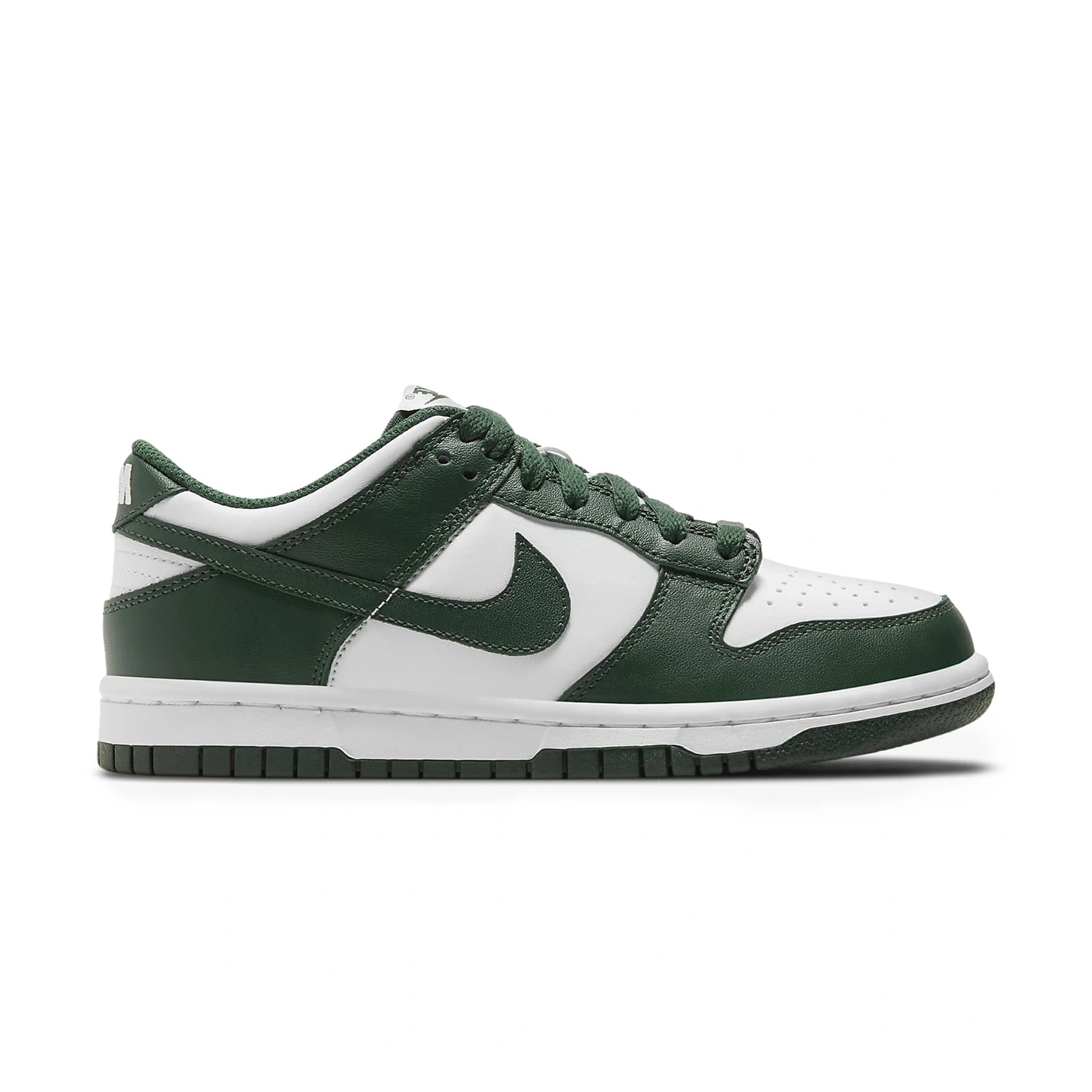 Nike Dunk Low Spartan Green Sneakers (2021) - GS Size - Comfortable Casual Shoes for Women & Girls - Perfect for School, Sports & Streetwear Fashion