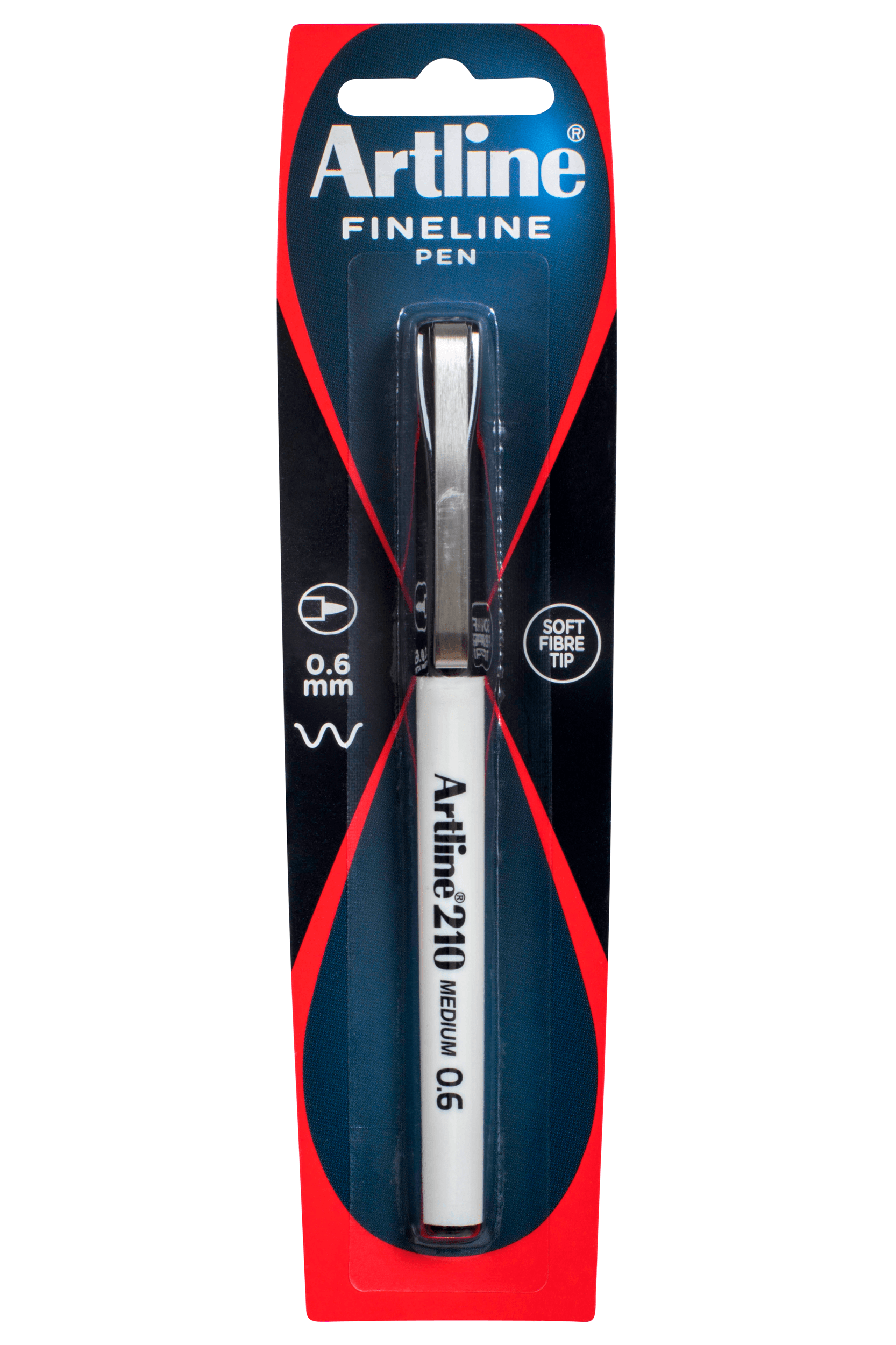 Artline 210 Fineliner Pen - 0.6mm Ultra Fine Tip Black Ink - Perfect for Sketching, Drawing, Note Taking & Calligraphy - Ideal for Artists, Students & Office Use