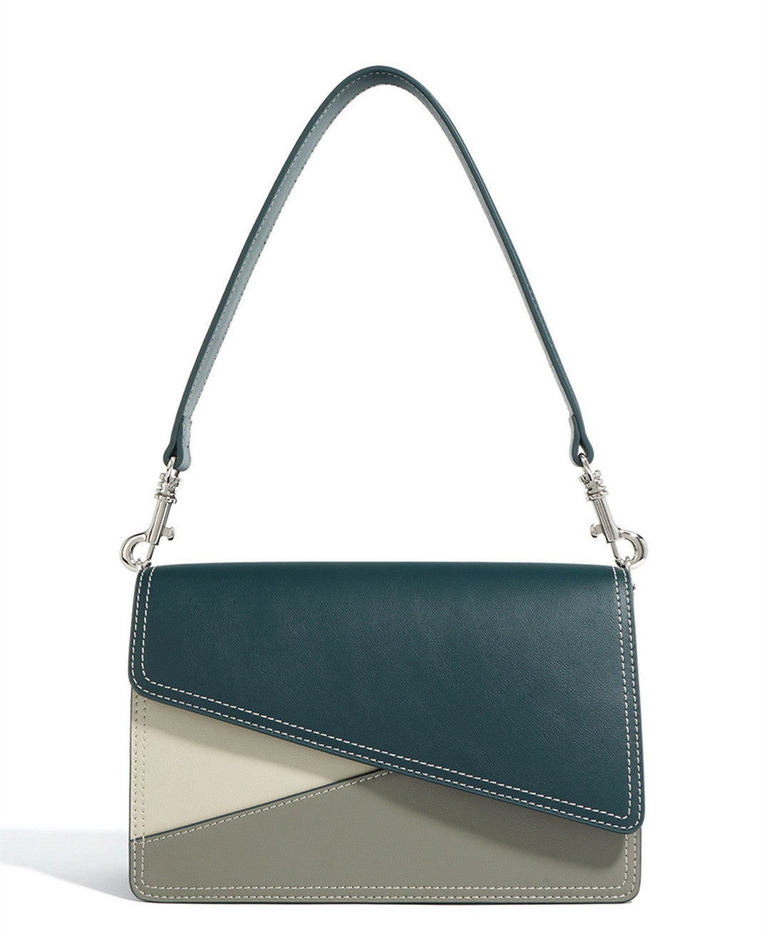 Modern Geometric Colorblock Crossbody Bag for Women - Stylish & Trendy Shoulder Purse for Work, Travel & Everyday Use