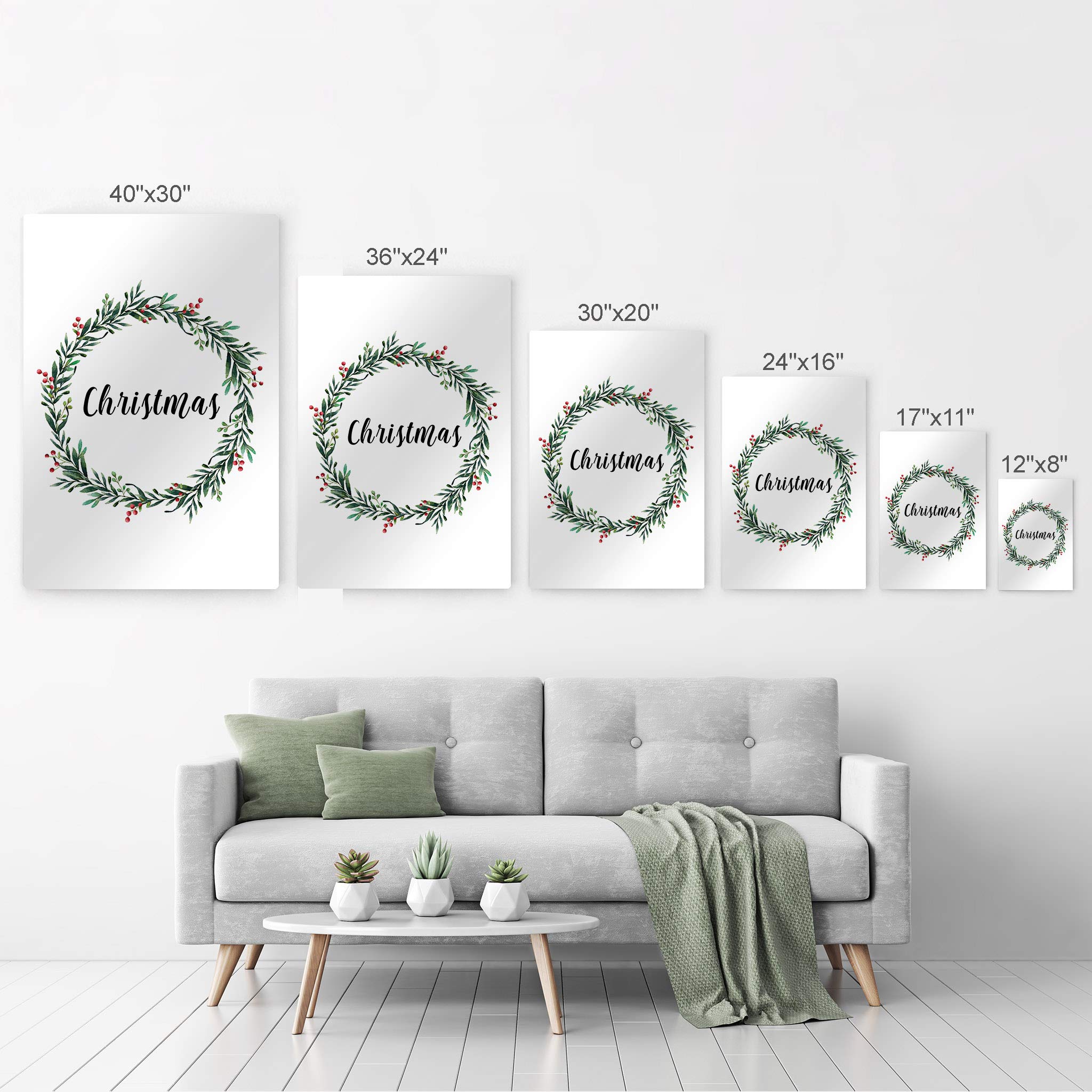 Smile Art Design Christmas Scripture Wall Art - Metal Print Bible Verse Christian Decor - Religious Inspirational Gift for Home & Church - Ready to Hang 36x24 - Made in USA - Perfect for Holiday Decorations & Spiritual Spaces