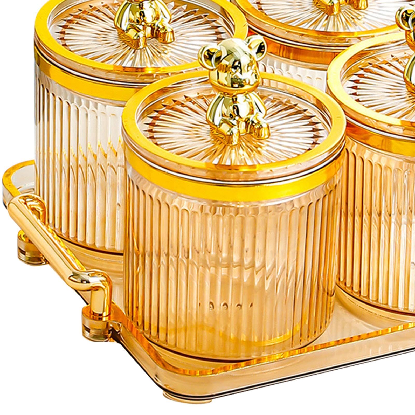 CALANDIS® Gold Divided Dried Fruit Dish - Modern Nordic Style Serving Tray for Nuts, Snacks, and Wedding Party | Elegant Kitchen Fruit Plates Set (1 Set) - Perfect for Entertaining, Holiday Gatherings, and Home Decor