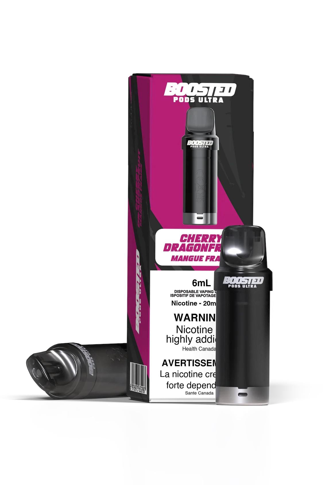 Cherry Dragonfruit Boosted Pod Ultra - Premium Vape Pod for Smooth Flavor & Strong Hits | Perfect for On-the-Go Vaping & Relaxation