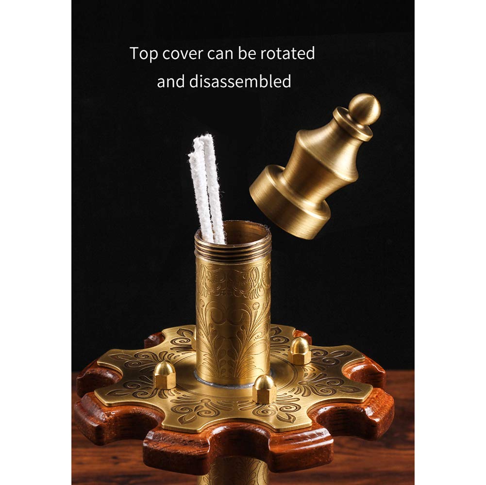 Wooden Pipe Stand Rack Holder for 8 Cigars - 360° Rotating Display Case with Pipe Storage | Perfect for Cigar Aficionados & Home Decor