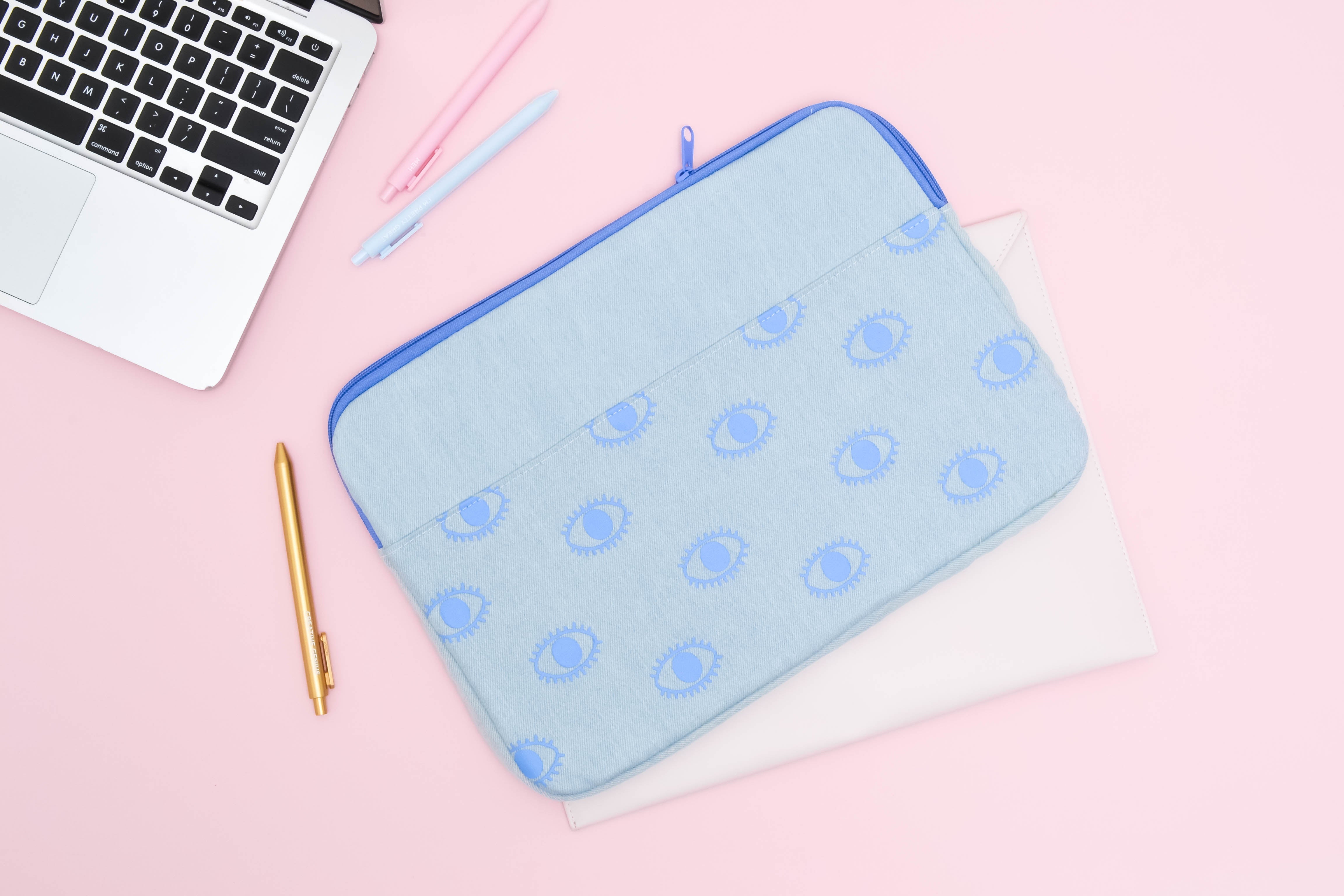 Durable Canvas Laptop Sleeve Case for MacBook Air/Pro 13-15 Inch - Lightweight Protective Cover for Travel, Work & School | Water-Resistant & Stylish Design