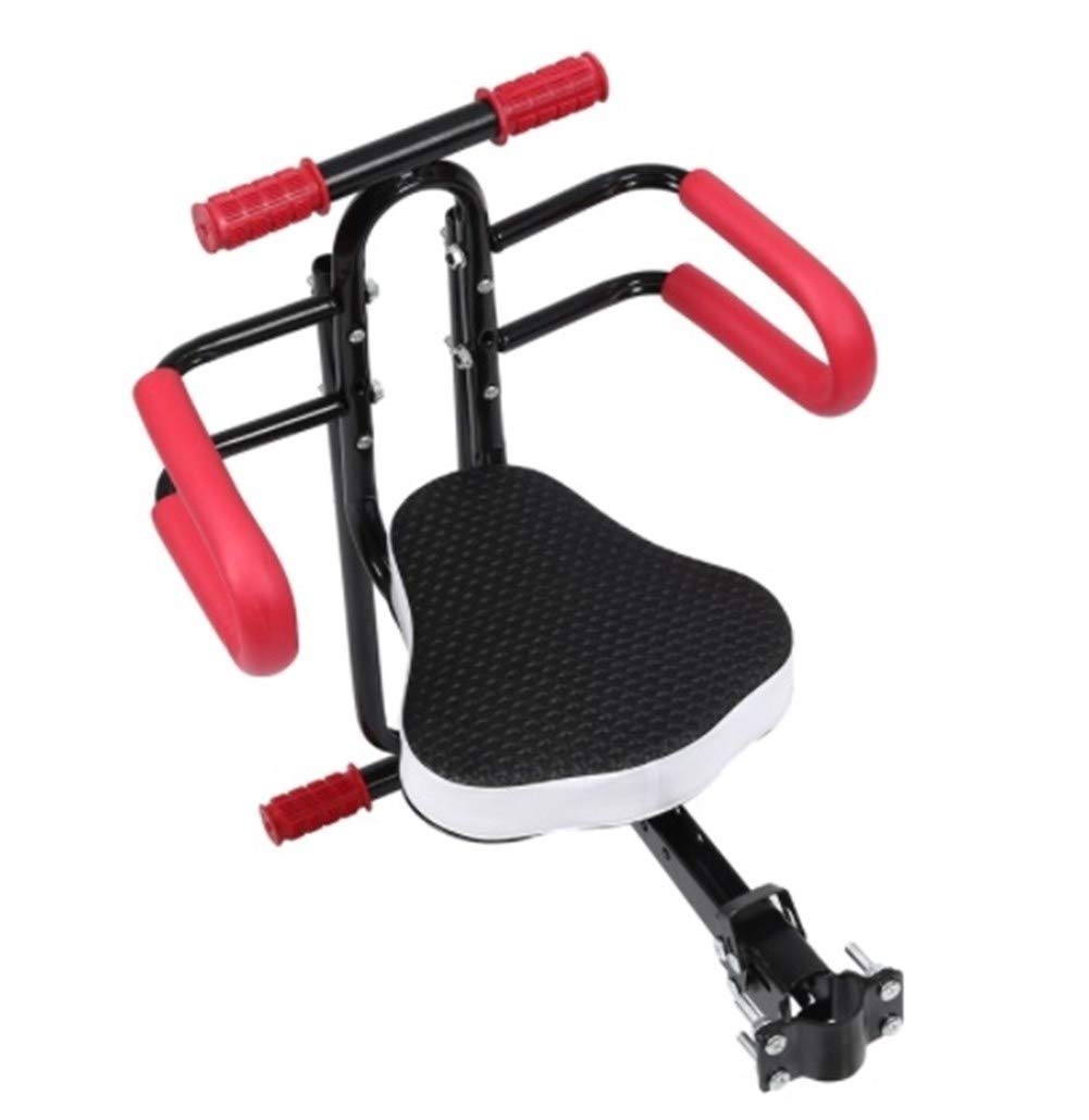 **Electric Bicycle Child Safety Seat - Front Mount Baby Bike Saddle with Armrest Guard Bar & Quick Release - Comfortable Cycling Accessories for Kids - Perfect for Family Rides & Commuting**