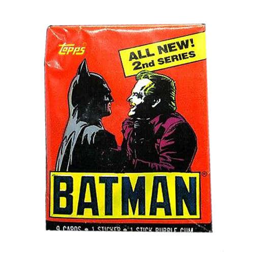 1989 Topps Batman Series 2 Trading Cards - Unopened Pack - Collectible Vintage Comic Book Cards for Display & Investment - Perfect for Batman Fans & Card Collectors