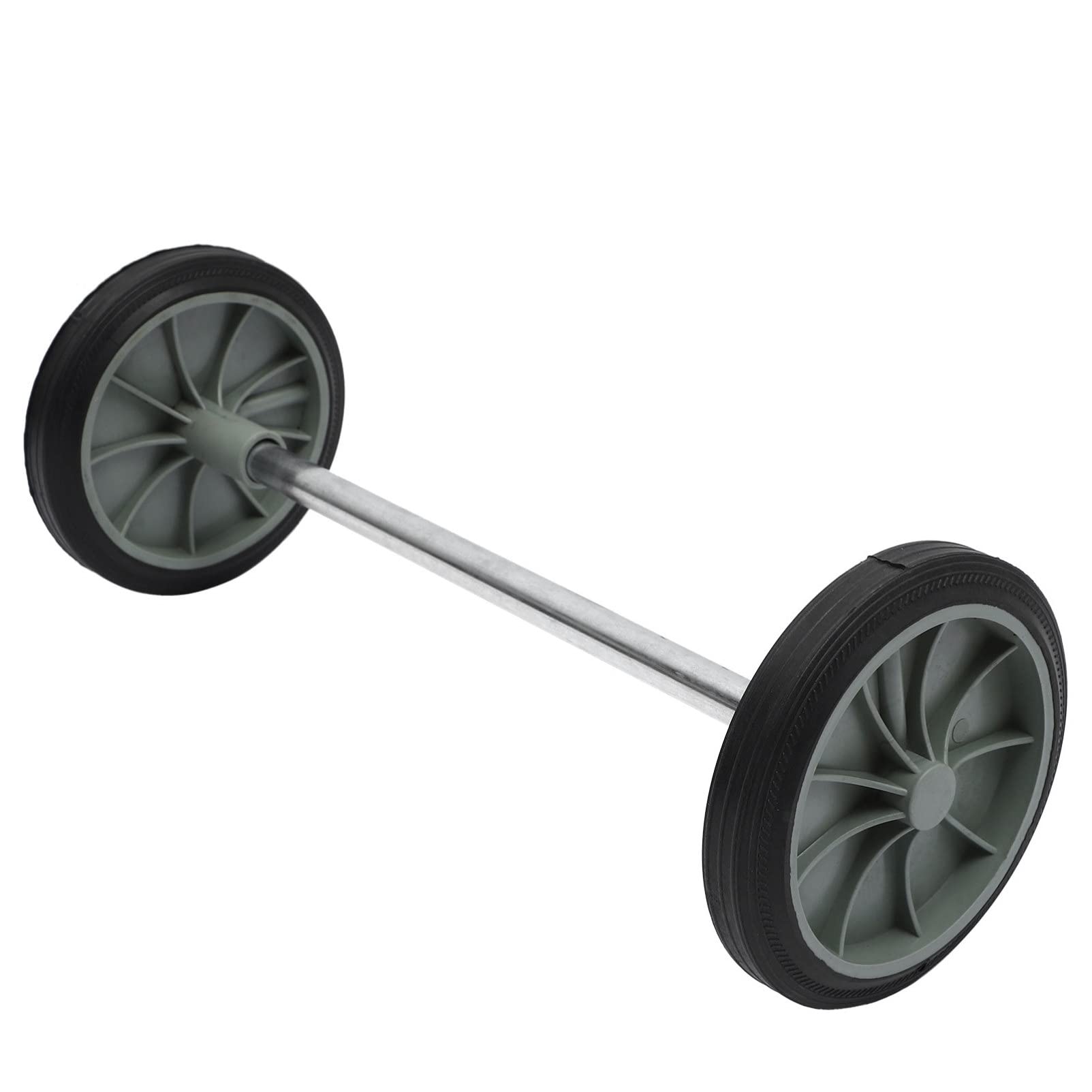 Yardwe Replacement Trash Can Wheels - Hollow Shaft Rubber Garbage Bin Casters for Outdoor Garden, Street & Patio Use - Durable Waste Bin Wheel Parts for Easy Mobility