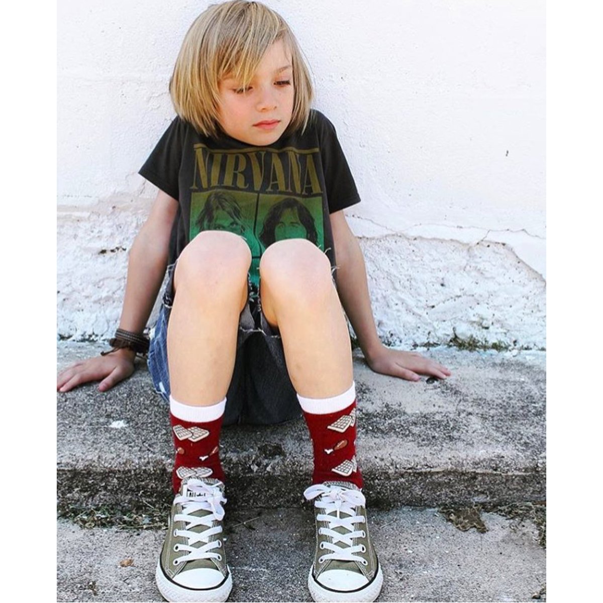 Funky Chicken & Waffles Crew Socks - Crazy Novelty Socks for Men, Women & Kids - Comfortable Cotton Blend Socks for Casual Wear, Cosplay & Gift Giving