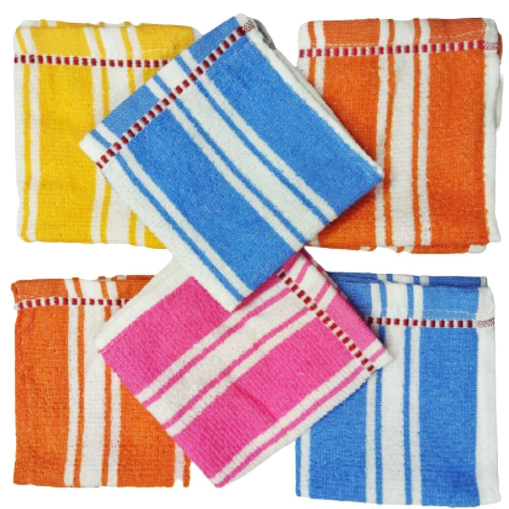 ORAS Premium Cotton Face Towel Set - 6 Pack Multicolor | 200 GSM Ultra Soft & Absorbent | Antibacterial Handkerchiefs 25x25cm | Ideal for Skincare, Gym, Travel & Daily Use