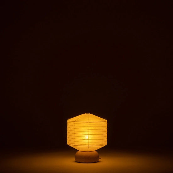 Mini Yame Lantern - Traditional Japanese Square Paper Lantern (Chochin) for Home Decor, Zen Garden, Tea Ceremony & Asian-Themed Events
