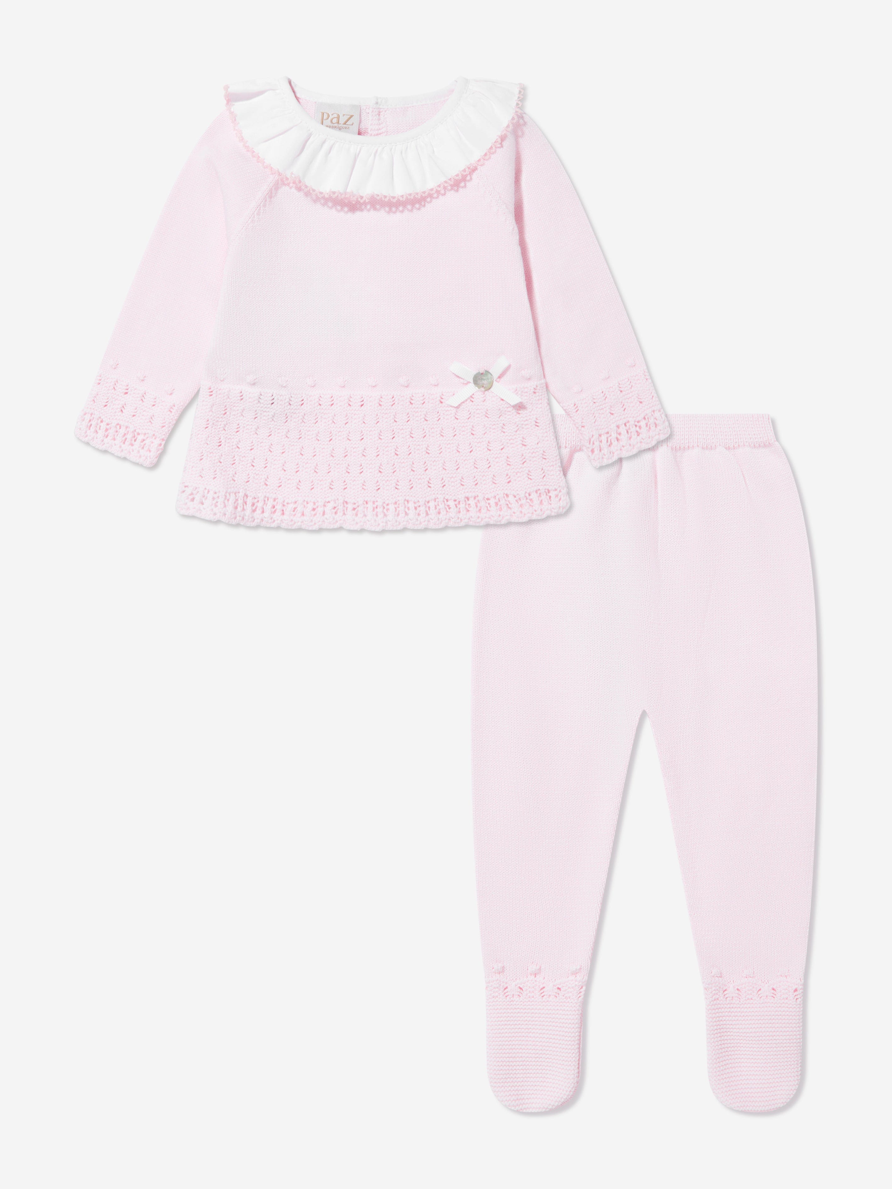 Adorable Baby Girls 2-Piece Outfit Set - Soft Cotton Pink Romper & Headband | Perfect for Photoshoots, Birthday Parties & Everyday Wear