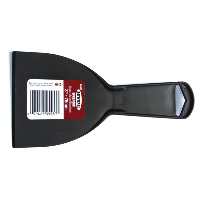 Hyde 3-Inch Putty Knife - Premium Stainless Steel Scraper Tool for Drywall, Spackling, Paint Removal & DIY Projects - Perfect for Home Renovation & Professional Use