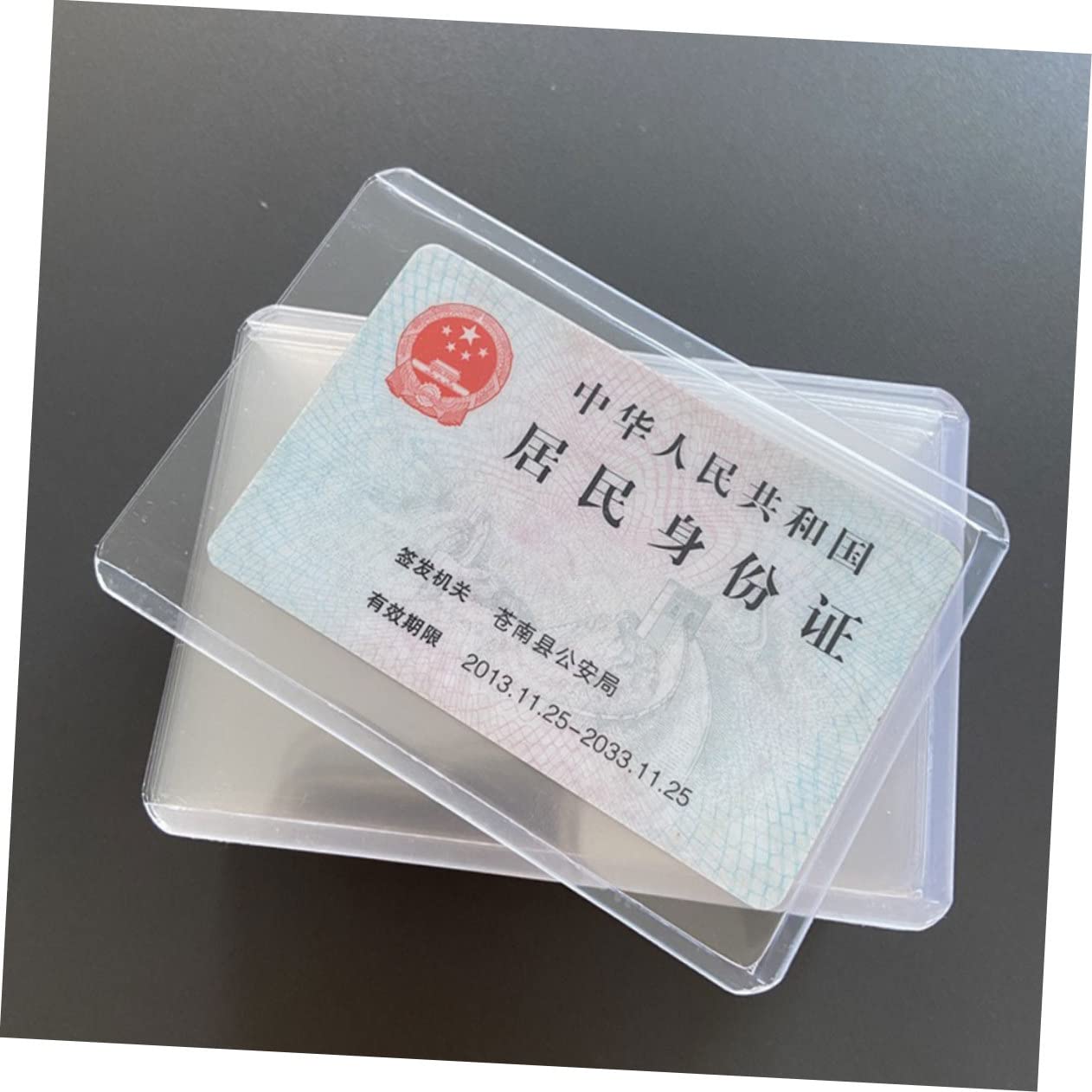 50 Pcs Clear Plastic Baseball Card Holders - Mini Hard Protective Sleeves for Sports Trading Cards & Celebrity Collectibles (Perfect for Storage, Display & Organization)