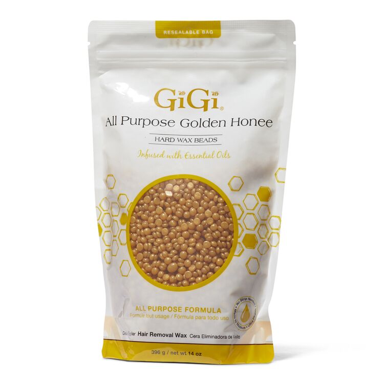 GIGI All-Purpose Hard Wax Beads - Golden Honee for Hair Removal & Smooth Skin | Ideal for Face, Body, Bikini & Legs | Professional Salon Quality at Home