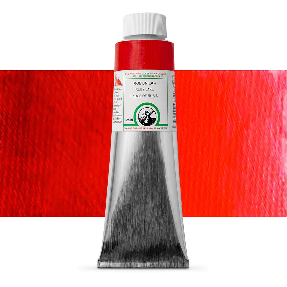Old Holland Classic Oil Color - Ruby Lake 225ml Tube | Professional Artist Paint for Canvas & Fine Art | Perfect for Portraits, Landscapes & Studio Painting