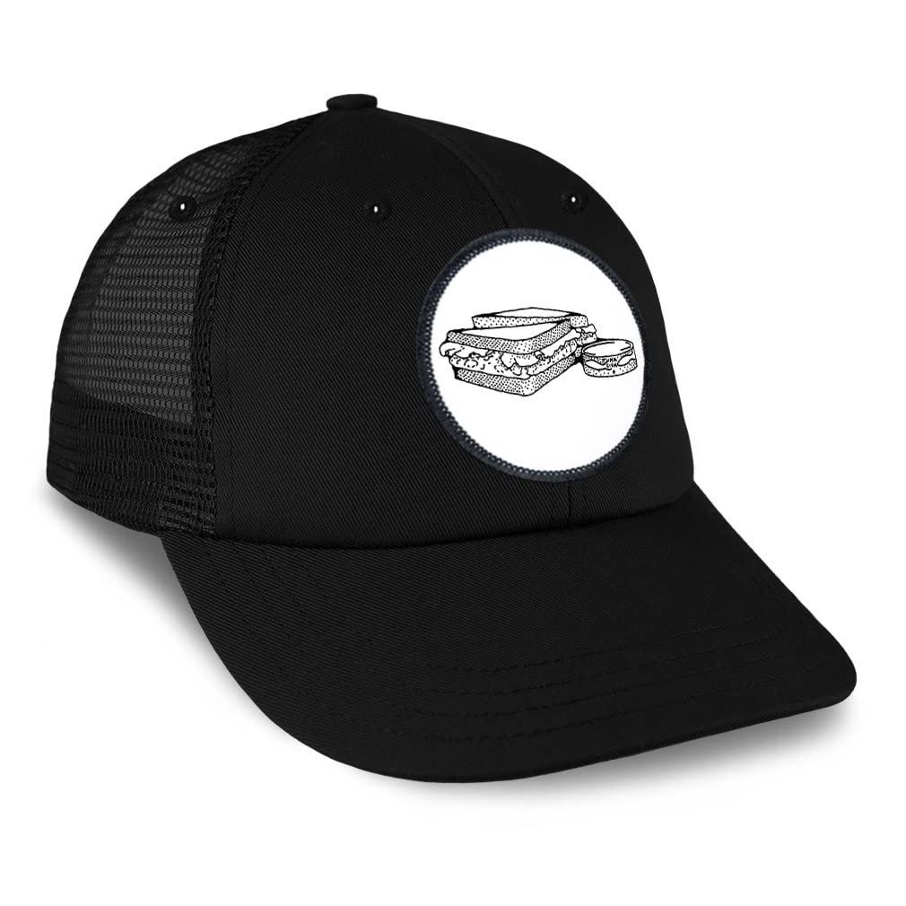 Vintage Trucker Baseball Cap with Patch - Tuna Salad Sandwich Design for Food & Beverage Lovers - Perfect for Casual Wear, Outdoor Activities & Gift Giving