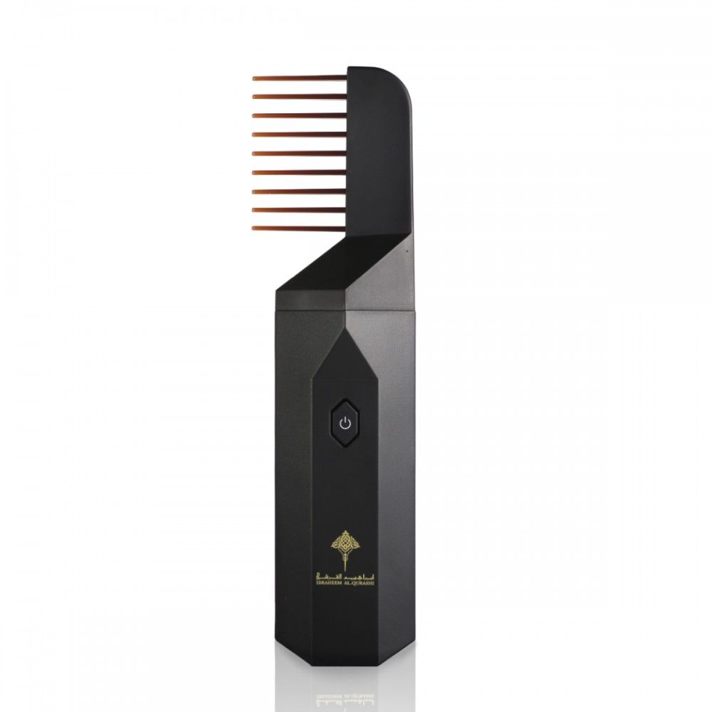 Portable Mabkhara with Hair Comb - Black | Premium Incense Burner & Styling Tool for Home, Travel & Gifting