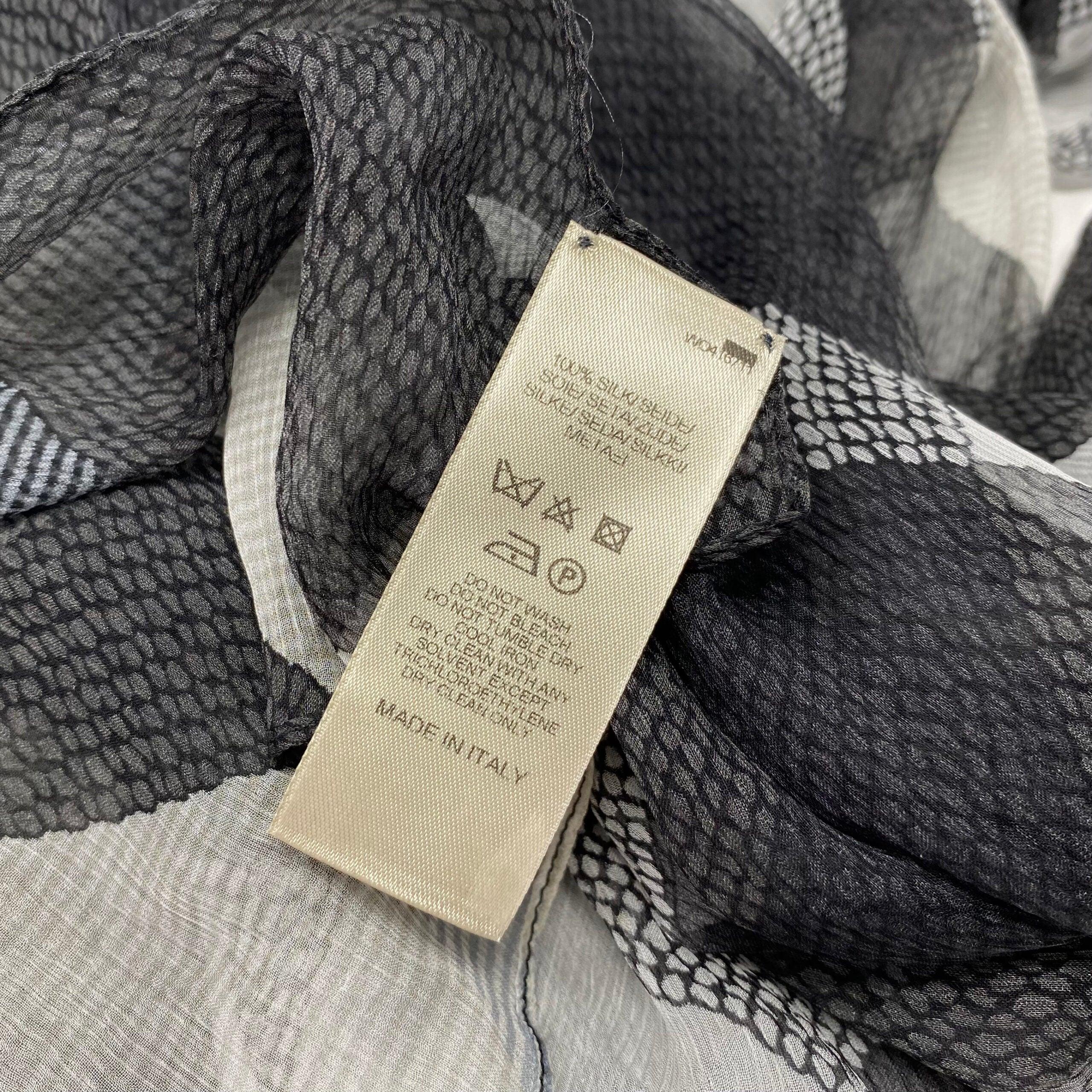 Burberry Black Silk Check Sheer Scarf - Luxury Fashion Accessory for Women, Elegant & Lightweight - Perfect for Office, Travel & Special Occasions