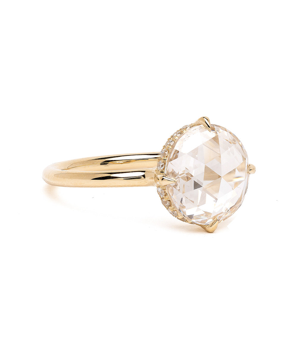 Lab Grown Diamond Engagement Ring for Women - 2 Carat Rose Cut 90-Piece Set | Perfect for Proposals, Anniversaries & Special Occasions