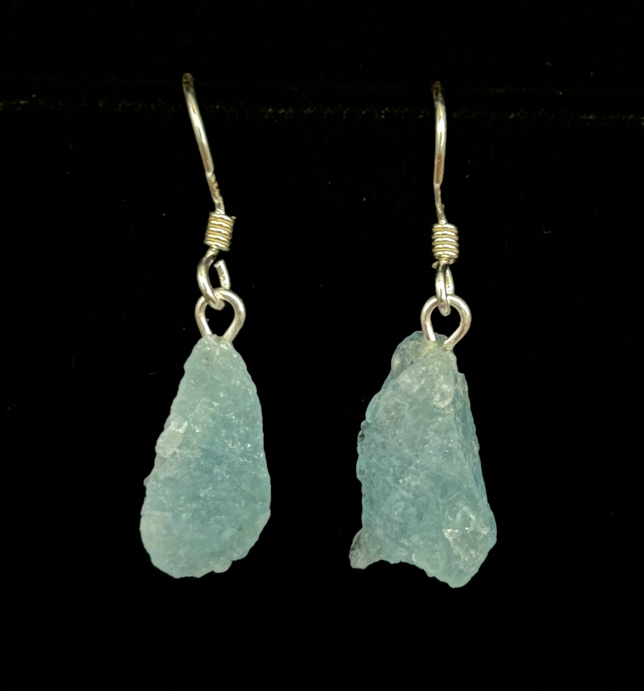 Aquamarine Sterling Silver Earrings for Women - Dainty Blue Gemstone Stud Earrings - Perfect for Weddings, Parties & Everyday Wear
